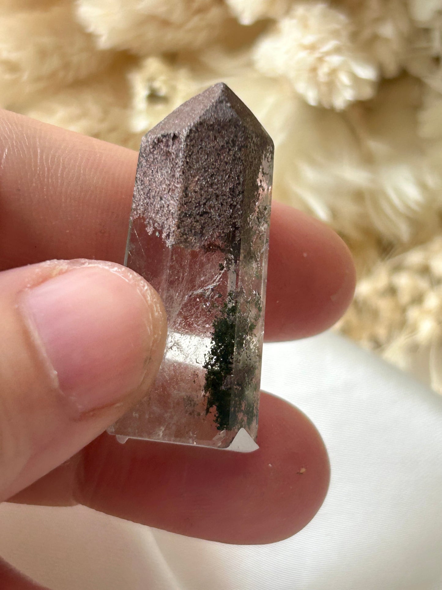 Lodolite Garden Quartz Point | Earth-Inspired Clarity and Inner Vision