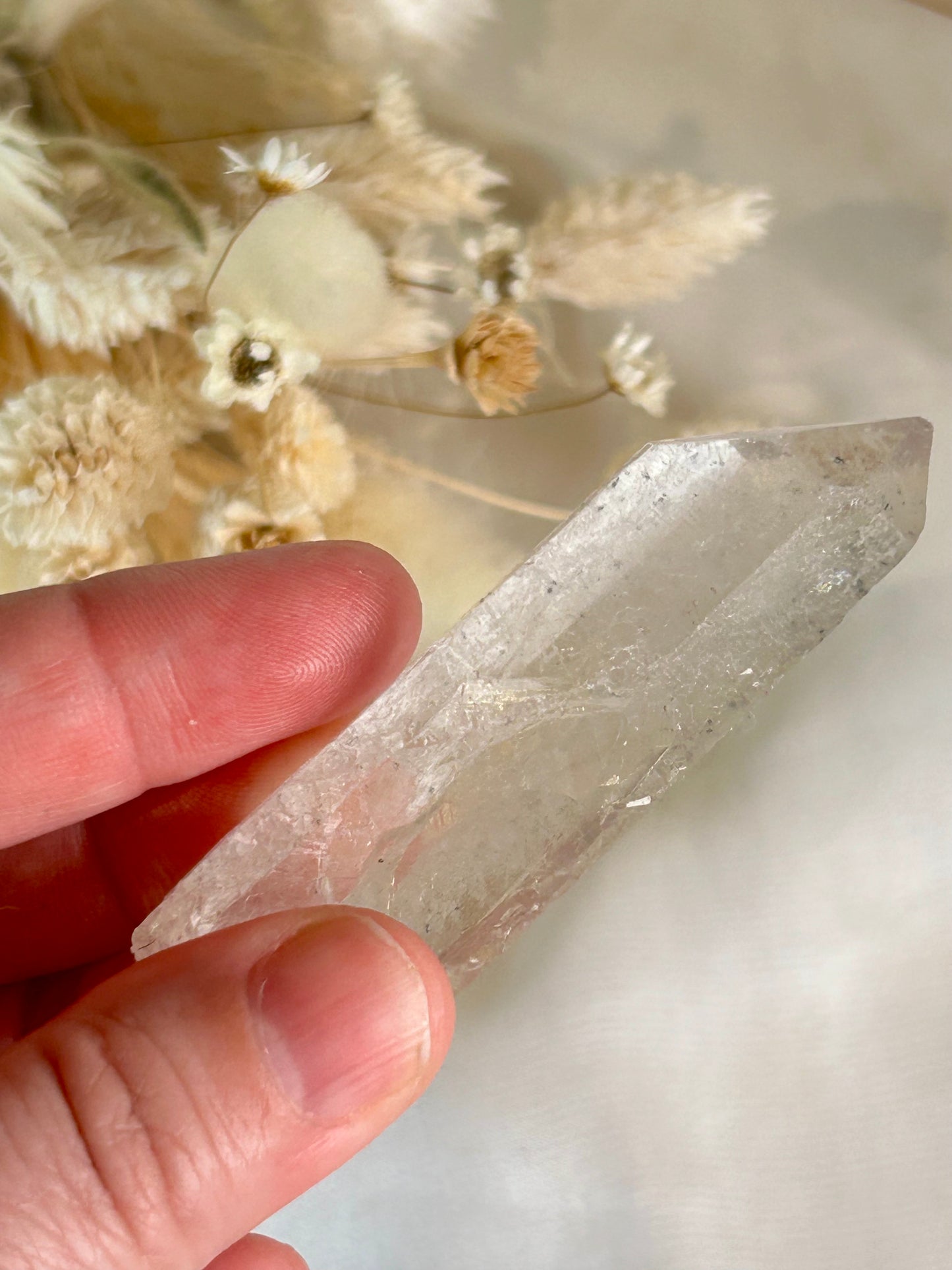 Anatase / Hematite Included Quartz Point