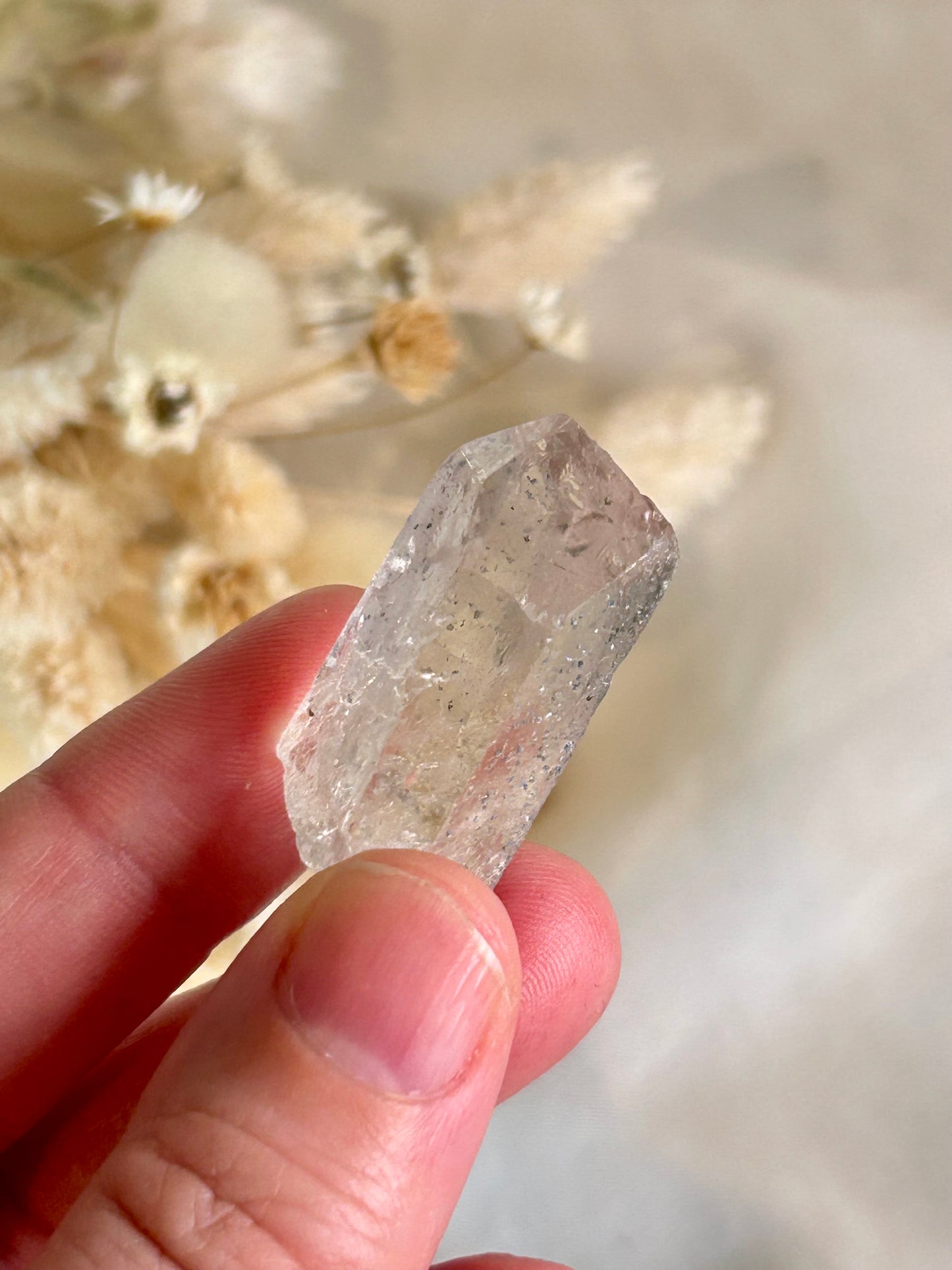 Anatase / Hematite Included Quartz Point