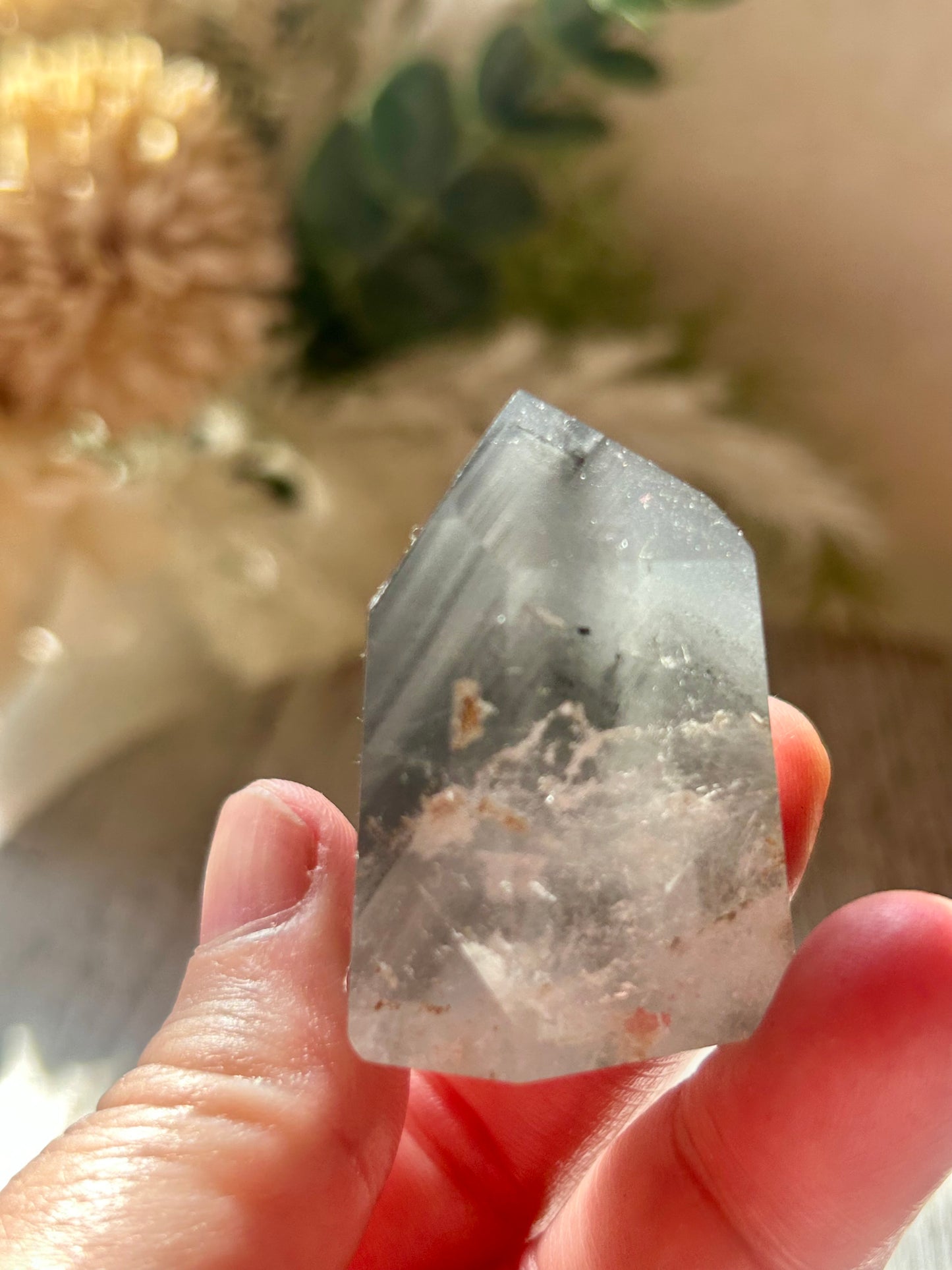 Inclusion Quartz Tower | Natural Quartz with Mineral Inclusions