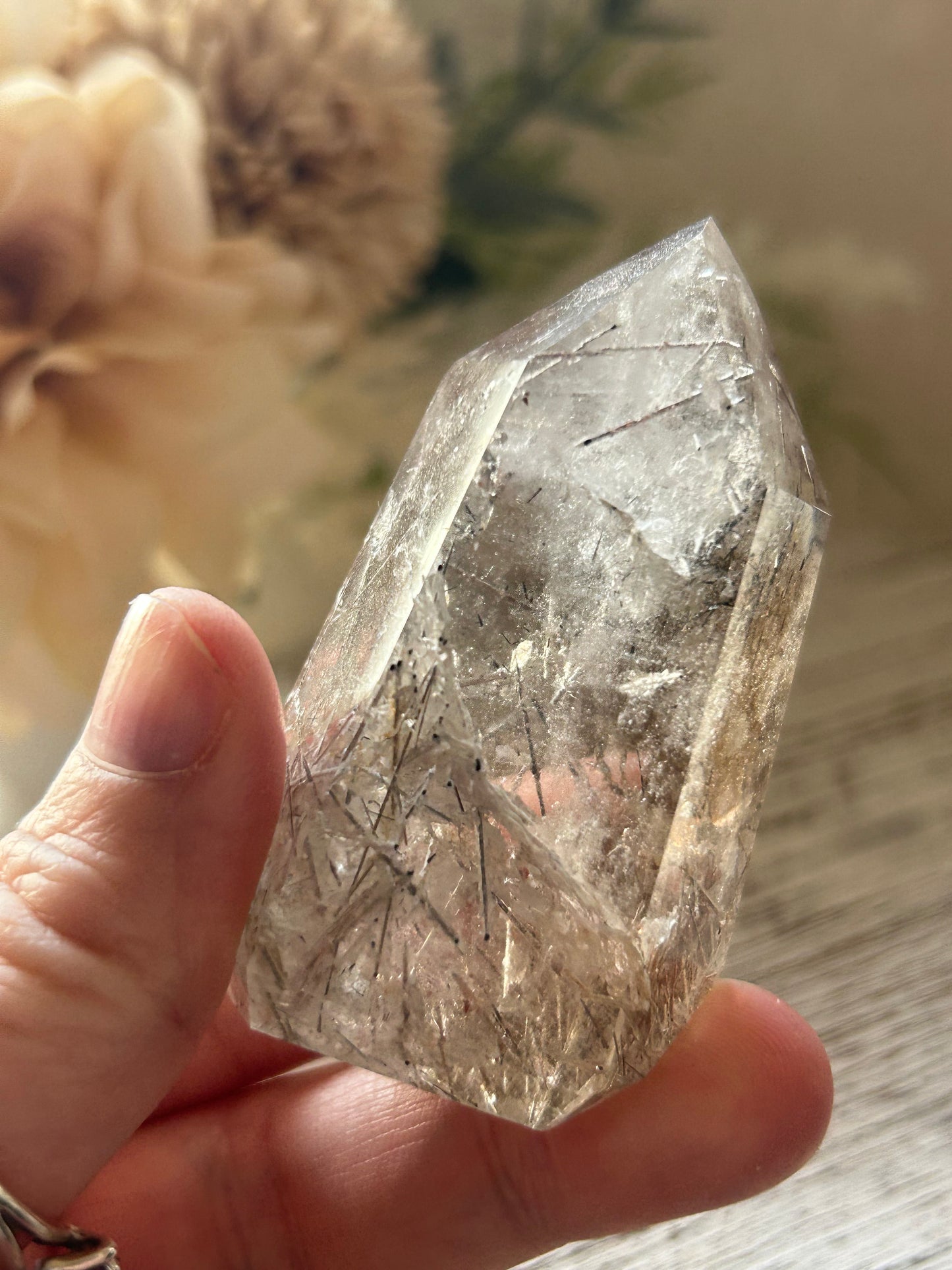 Citrine Rutile Tower – Golden Threads of Light