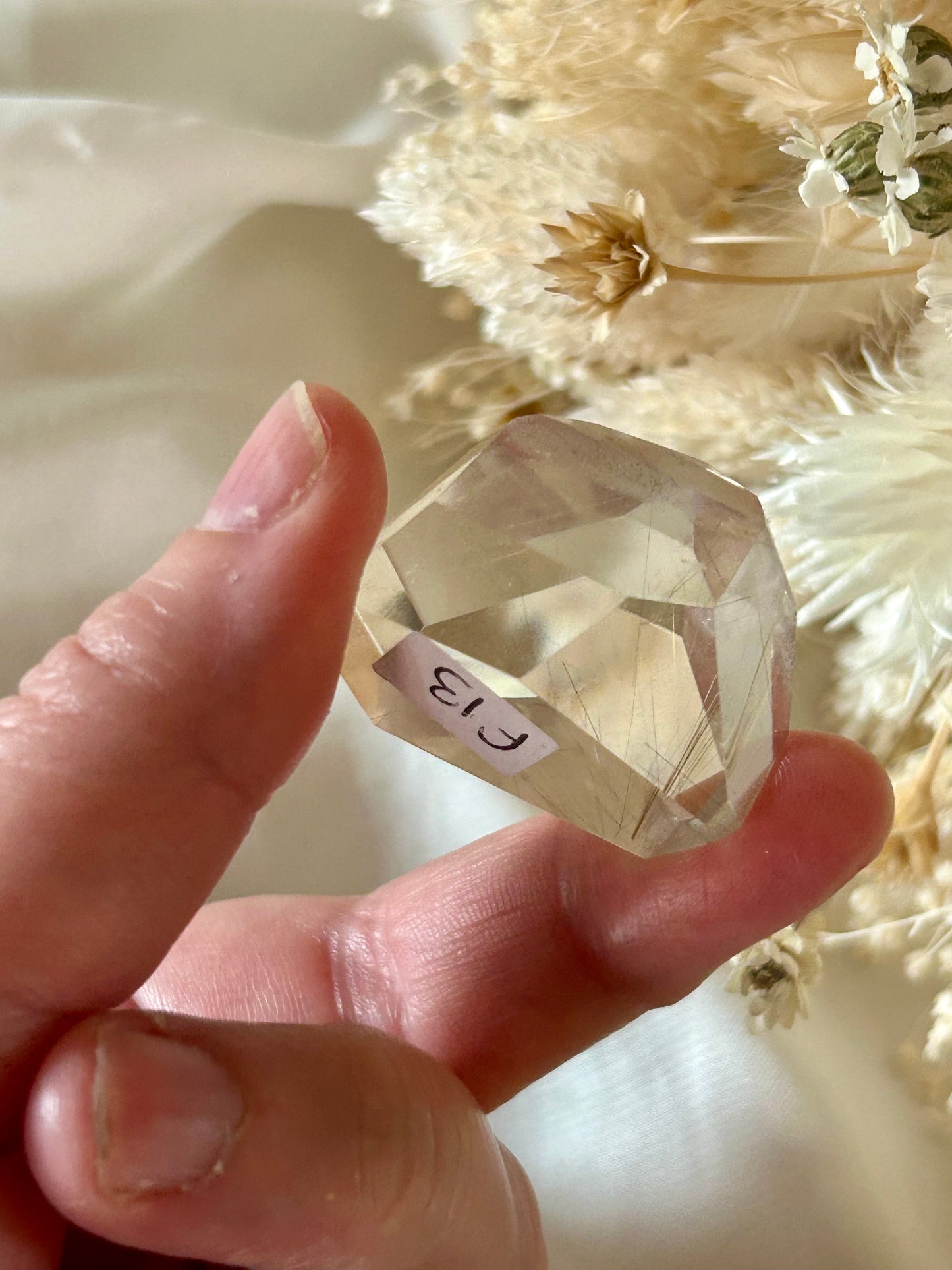 Golden Rutile in AAA Quartz – High-Grade Clarity & Radiant Energy - Phantom