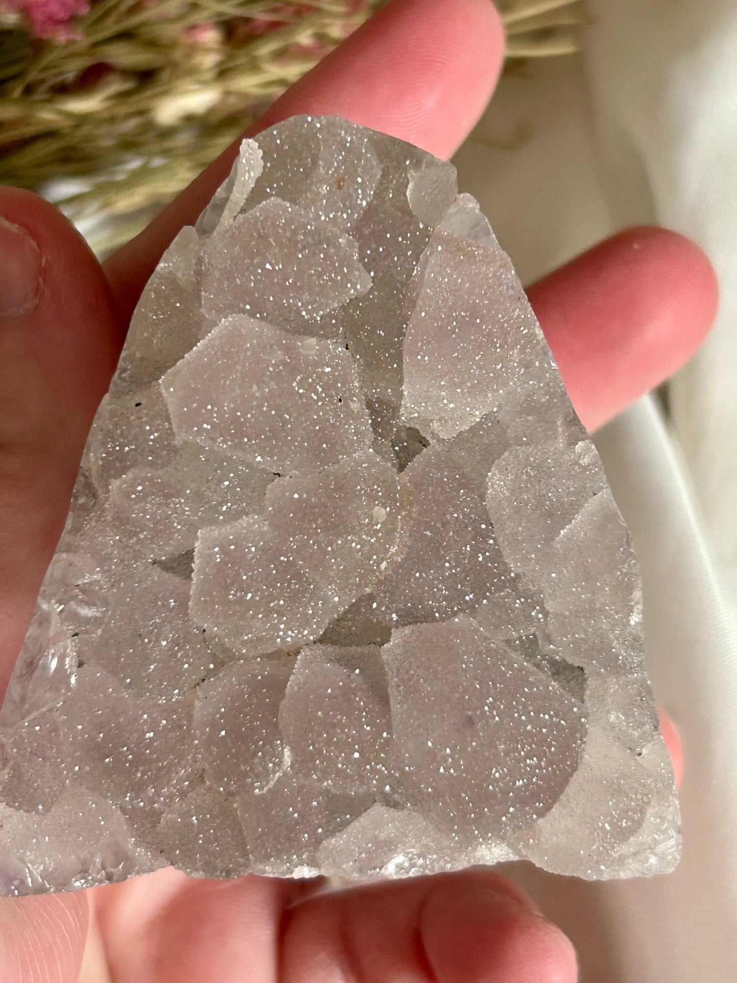 Sugar Rainbow Amethyst/Chalcedony cutbase