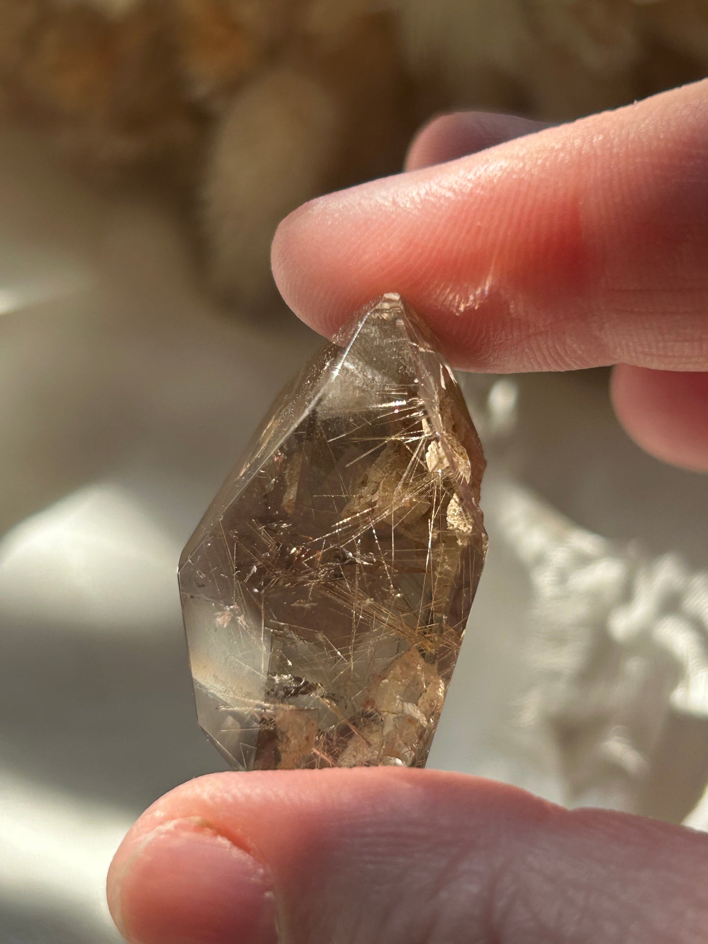 Semi polished Rutile freeform