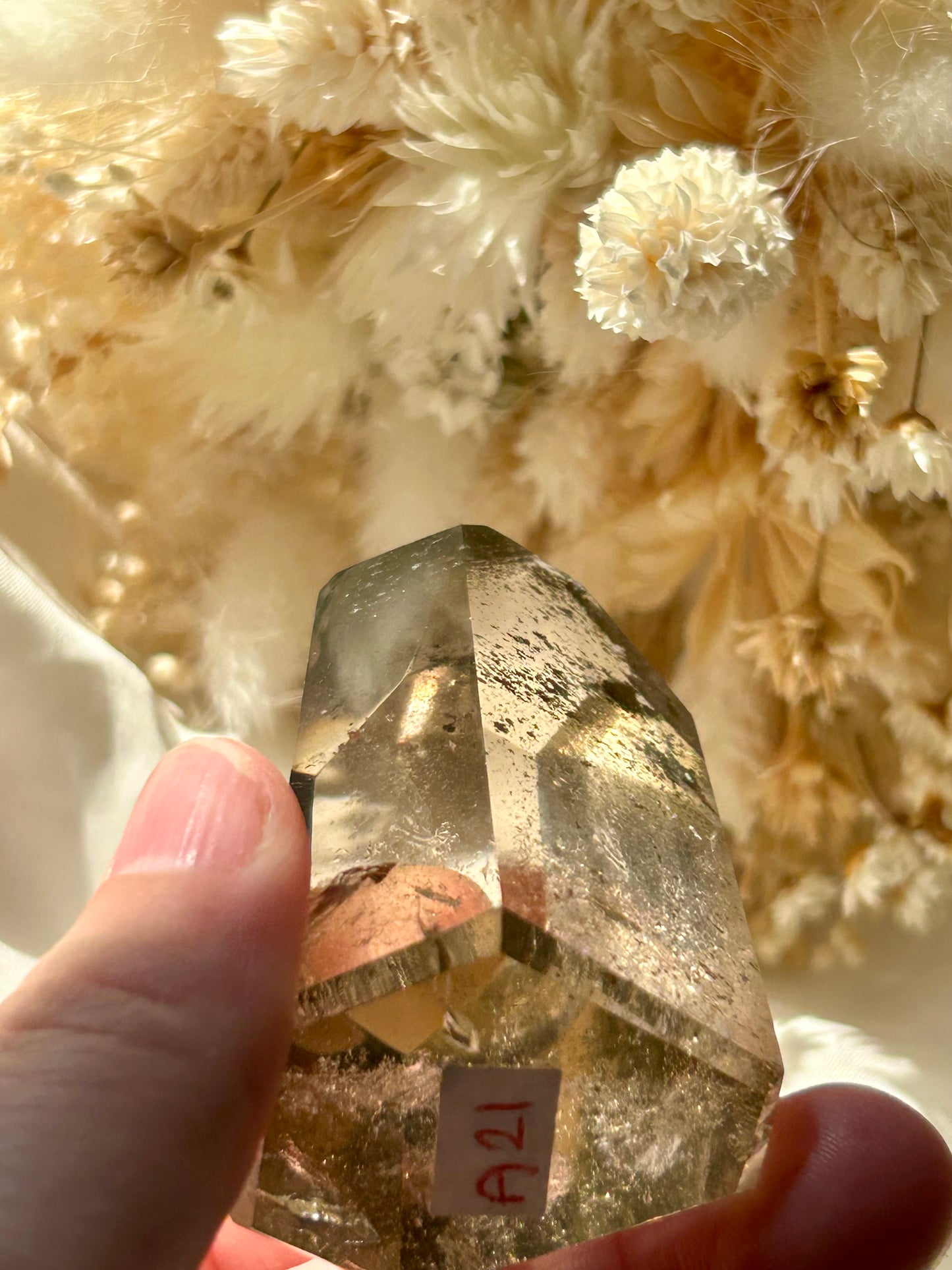Smokey Quartz Tower with Chlorite Inclusions | Grounding + Cleansing Crystal