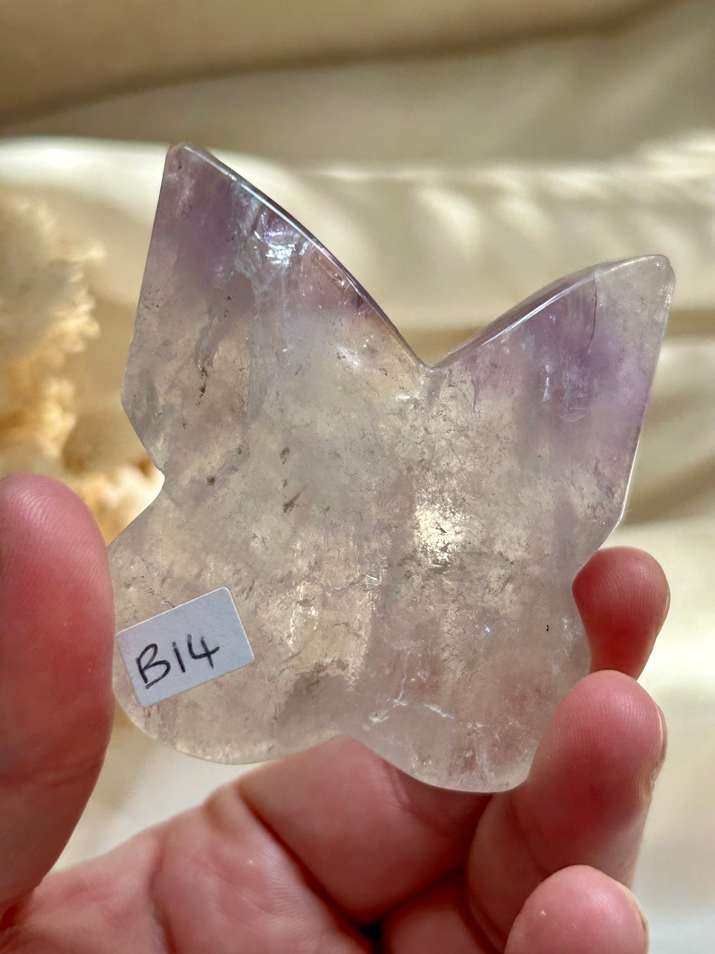 Phantom Amethyst Butterfly — Gentle Transformation, Inner Clarity