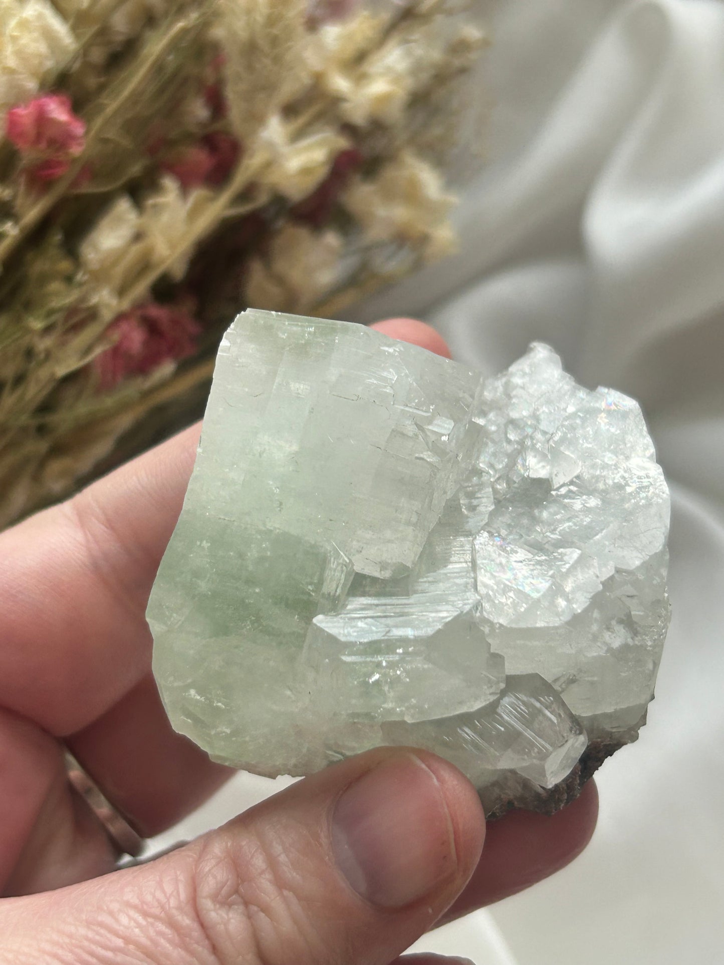 Cubic green Apophyllite