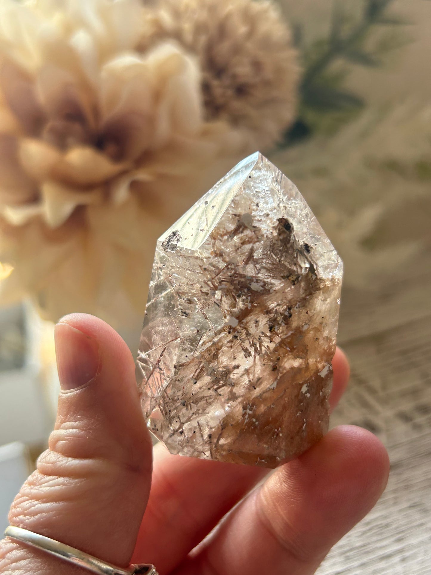 Citrine Rutile Tower – Golden Threads of Light