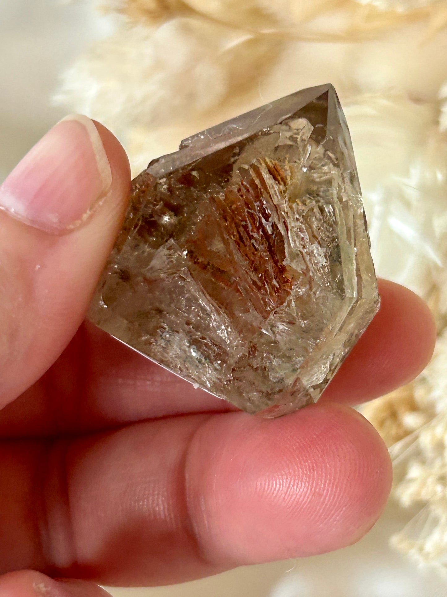 Polished Elestial Quartz – Ancient Wisdom Encased in Light
