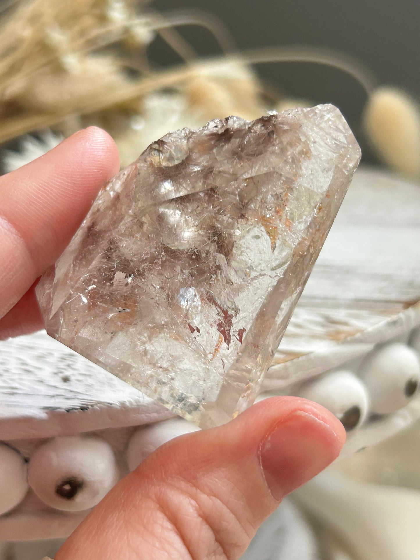 Lodolite Rutile Quartz Freeform – Natural Garden Quartz with Rutile Inclusions