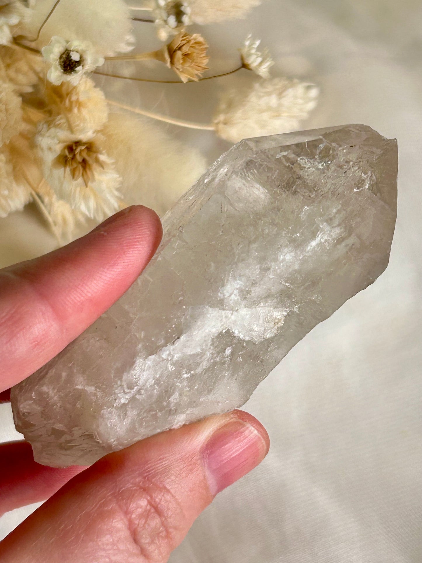 Anatase / Hematite Included Quartz Point