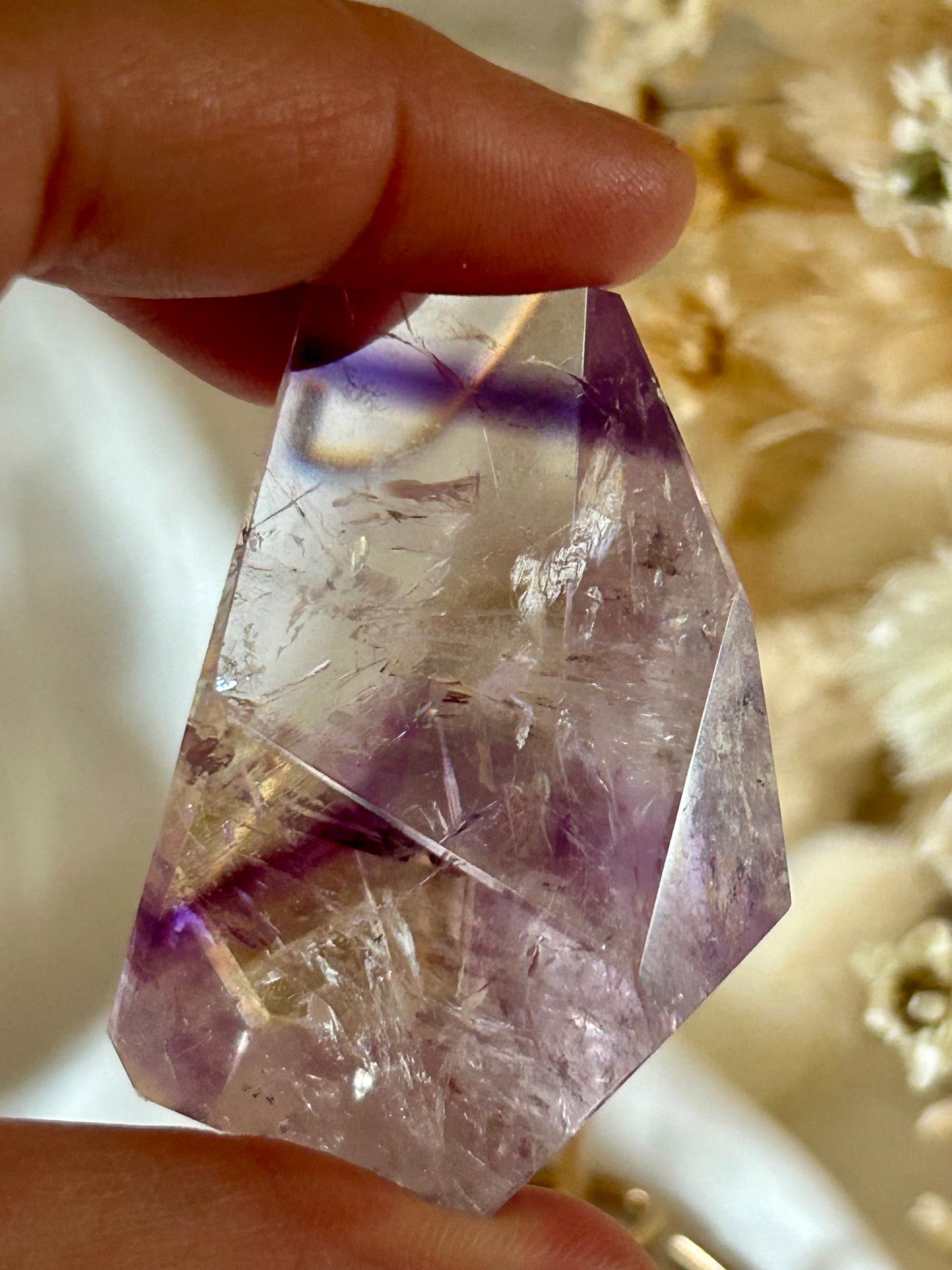 Gem Phantom Amethyst Freeform – Layered Light & Spiritual Power