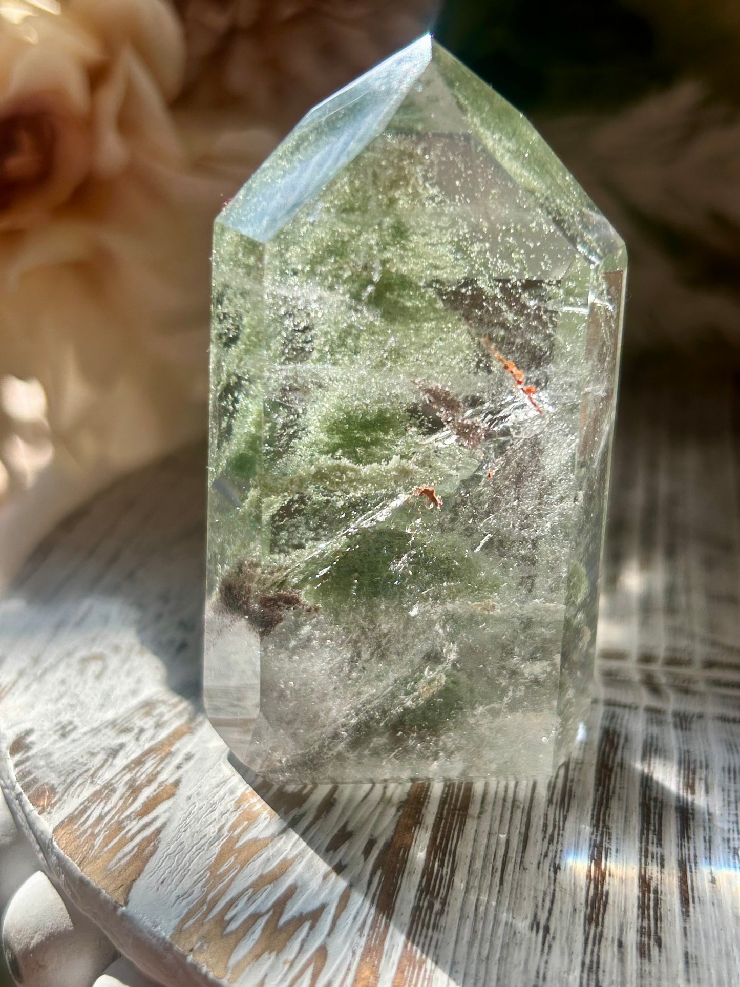 Inclusion Quartz Tower | Natural Quartz with Mineral Inclusions