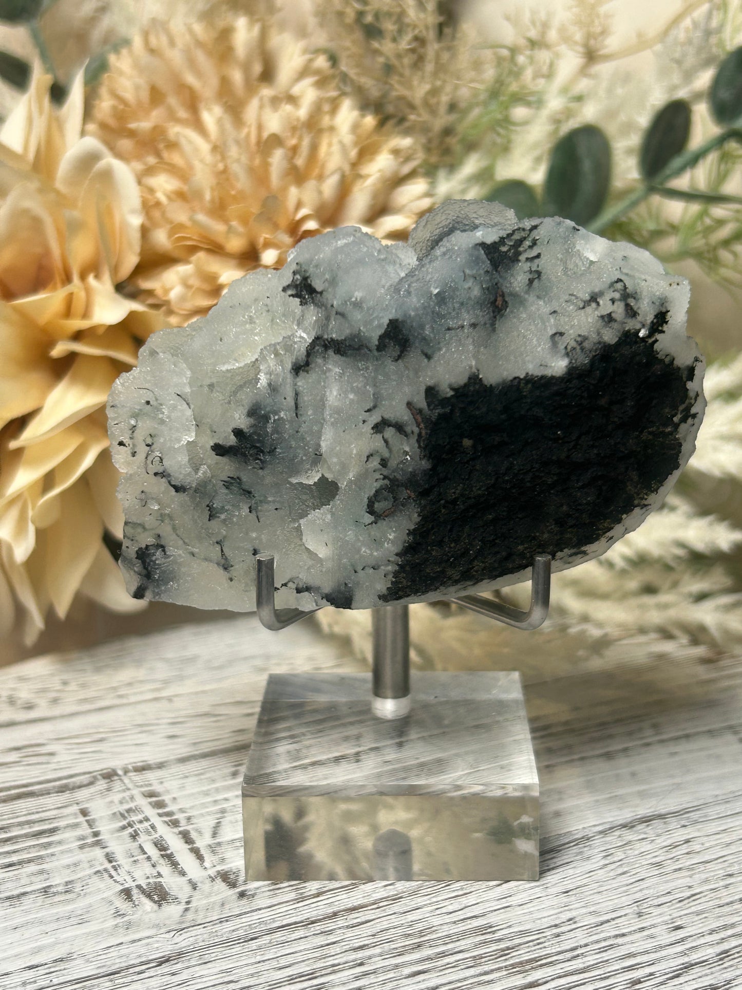 Grey Chalcedony Cluster – Grey Botryoidal Formation