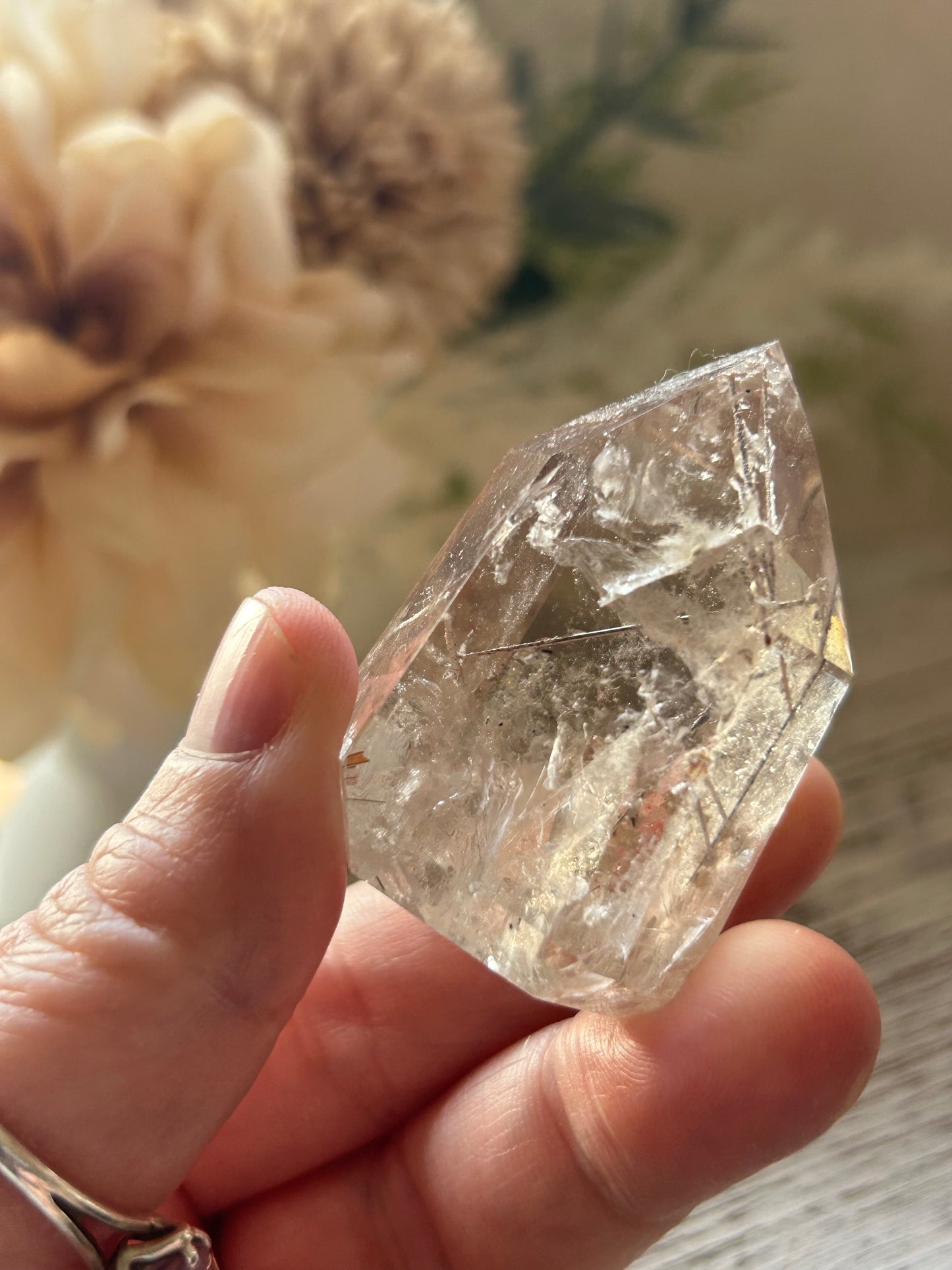 Citrine Rutile Tower – Golden Threads of Light