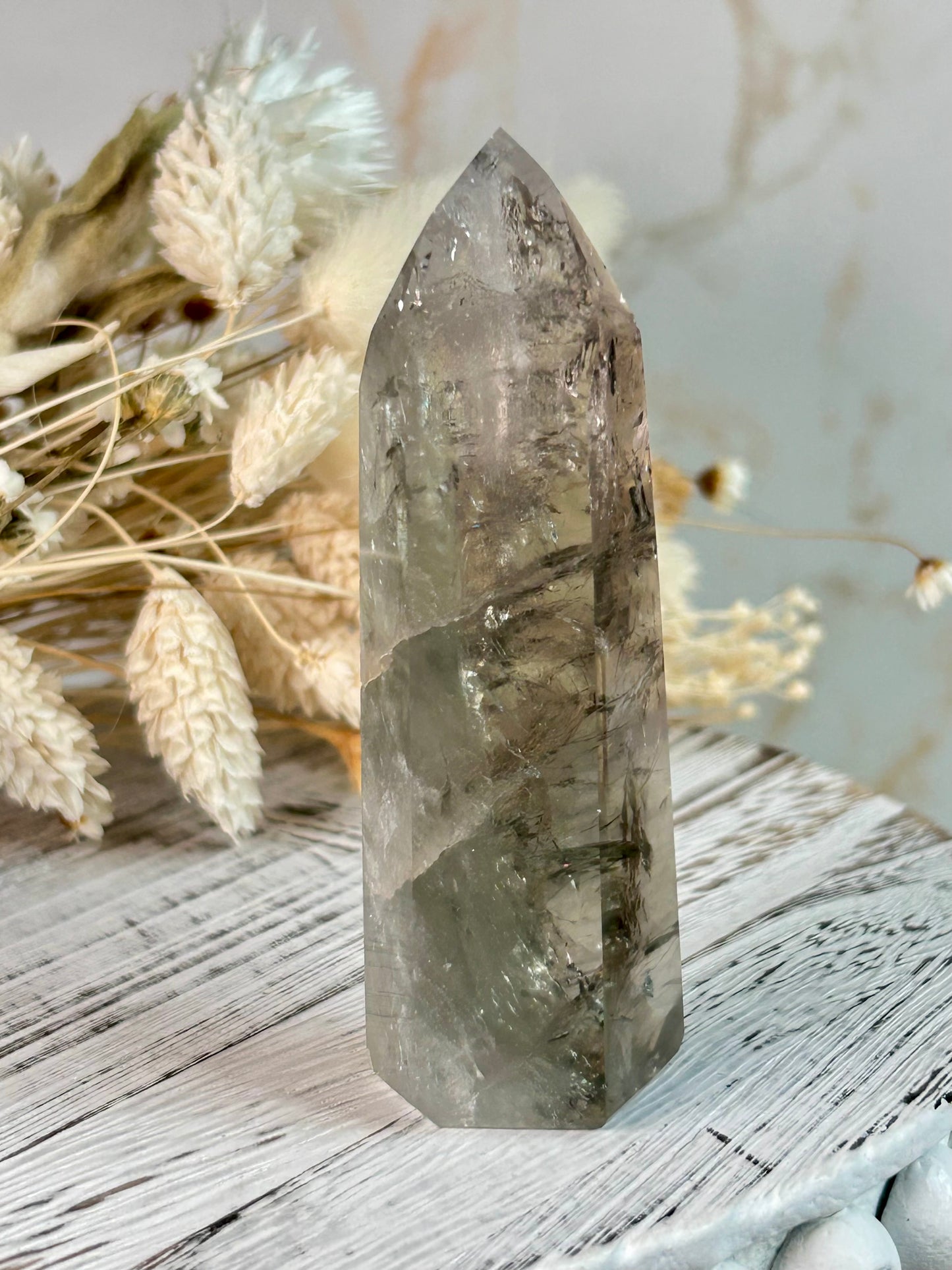 Prasiolite (Green Amethyst) Crystal – Healing, Balance & Renewal