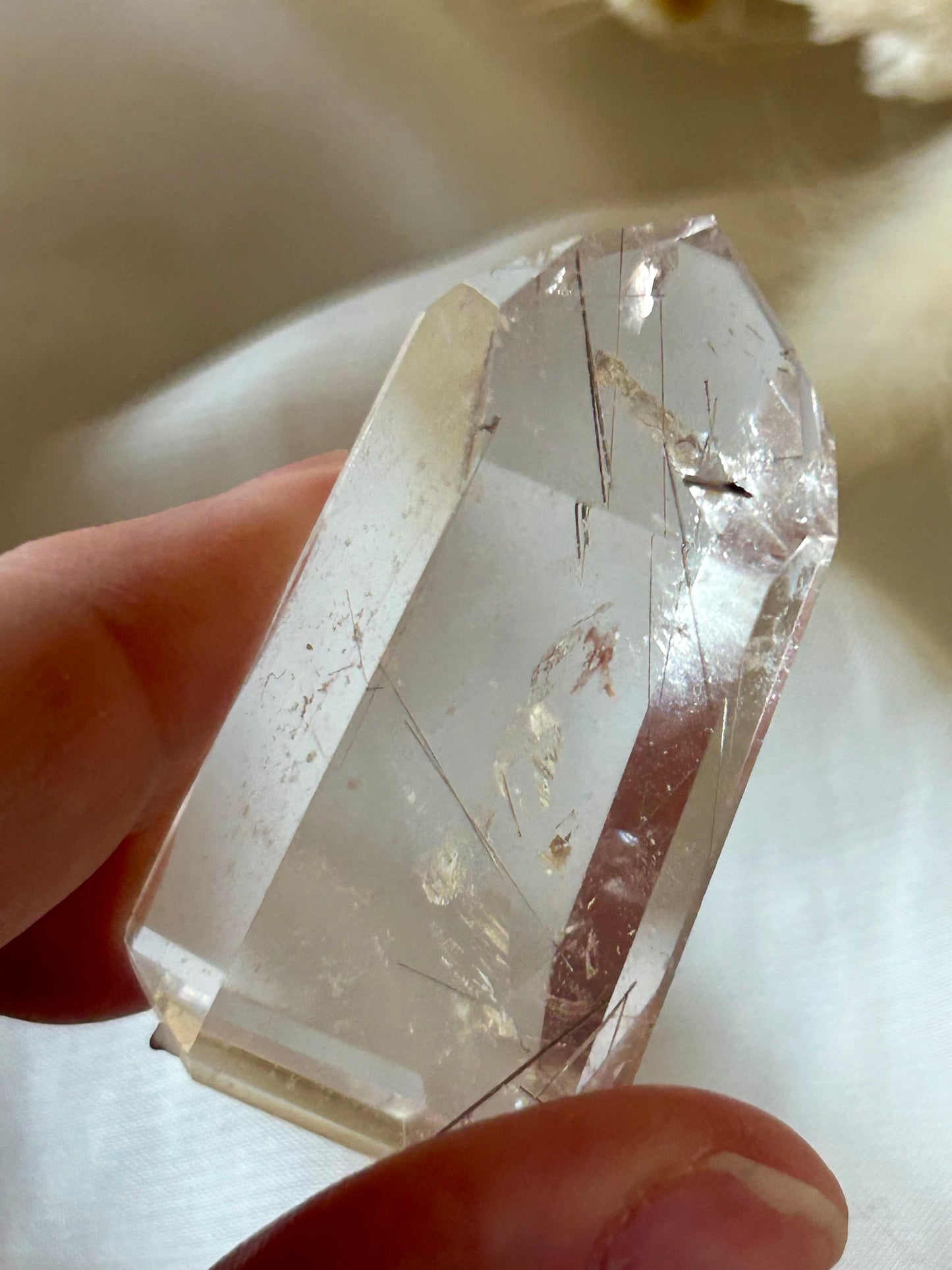 Golden Rutile in AAA Quartz – High-Grade Clarity & Radiant Energy