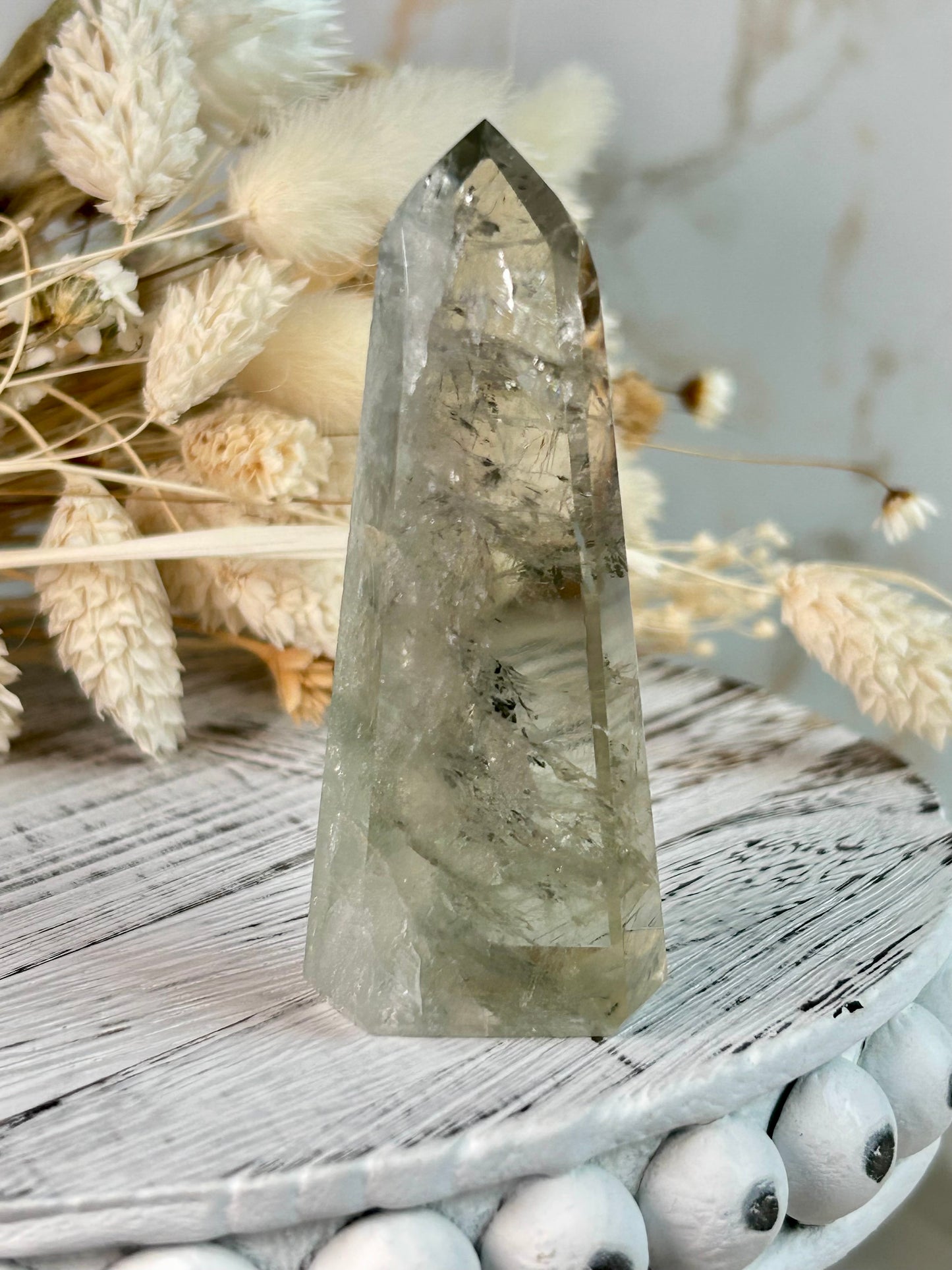 Prasiolite (Green Amethyst) Crystal – Healing, Balance & Renewal