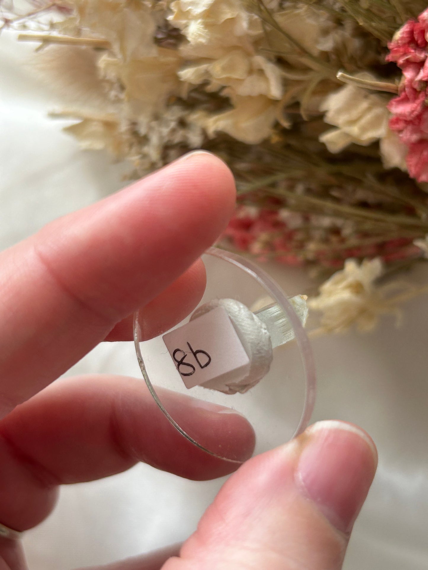 Aquamarine with black Rutile (Tourmaline)