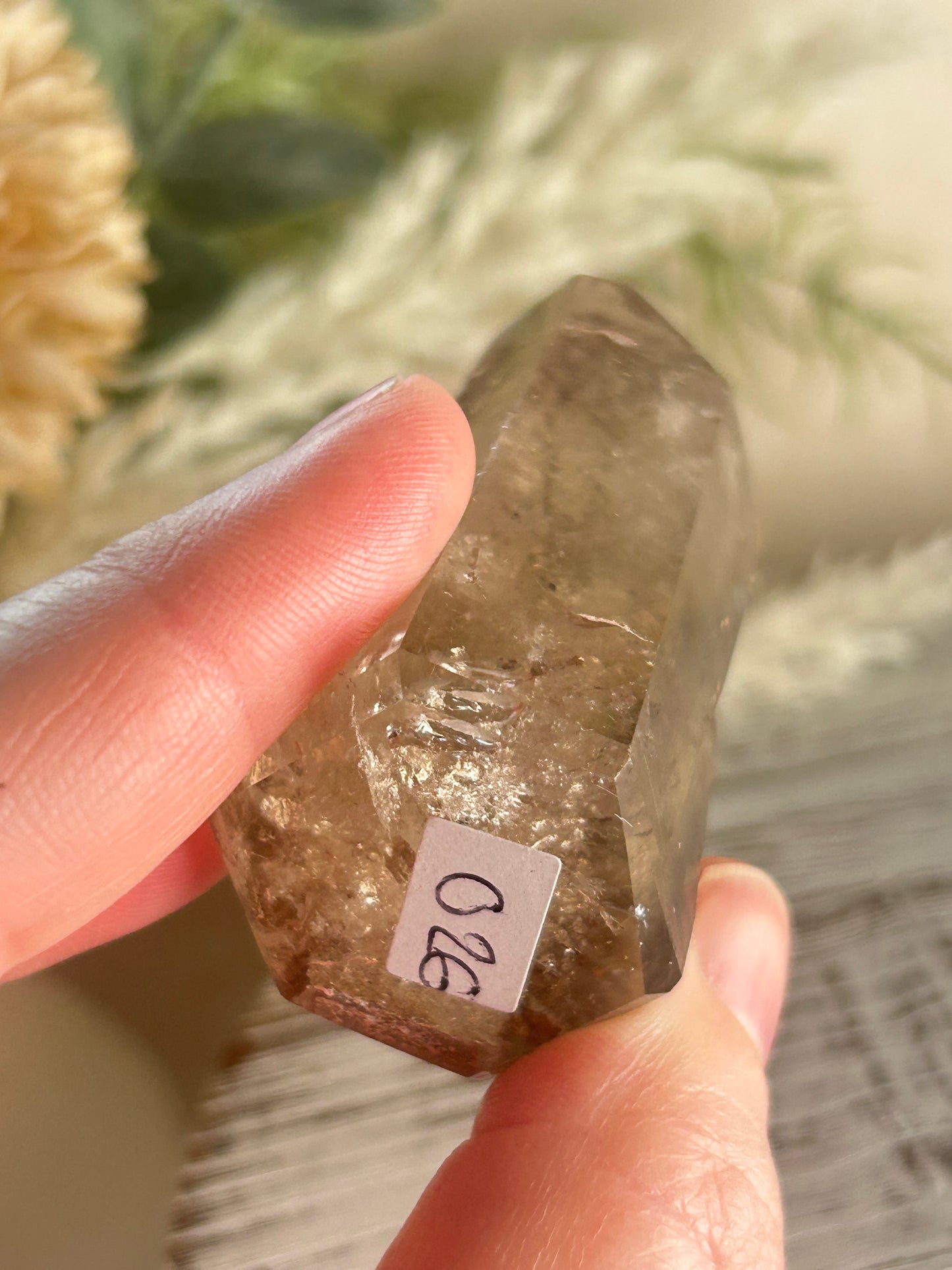 Rutilated Quartz Tower – Angel Hair Rutile - Gold Threads - Semi Polished