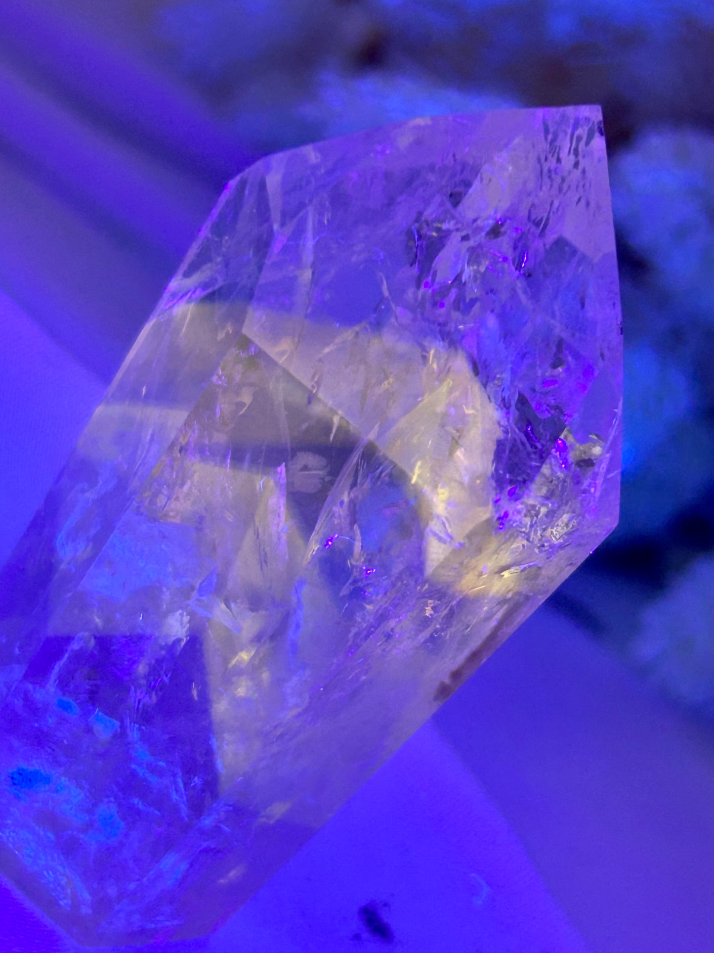 “Powellite” Amethyst | UV Reactive Growth, Spiritual Focus & Inner Illumination