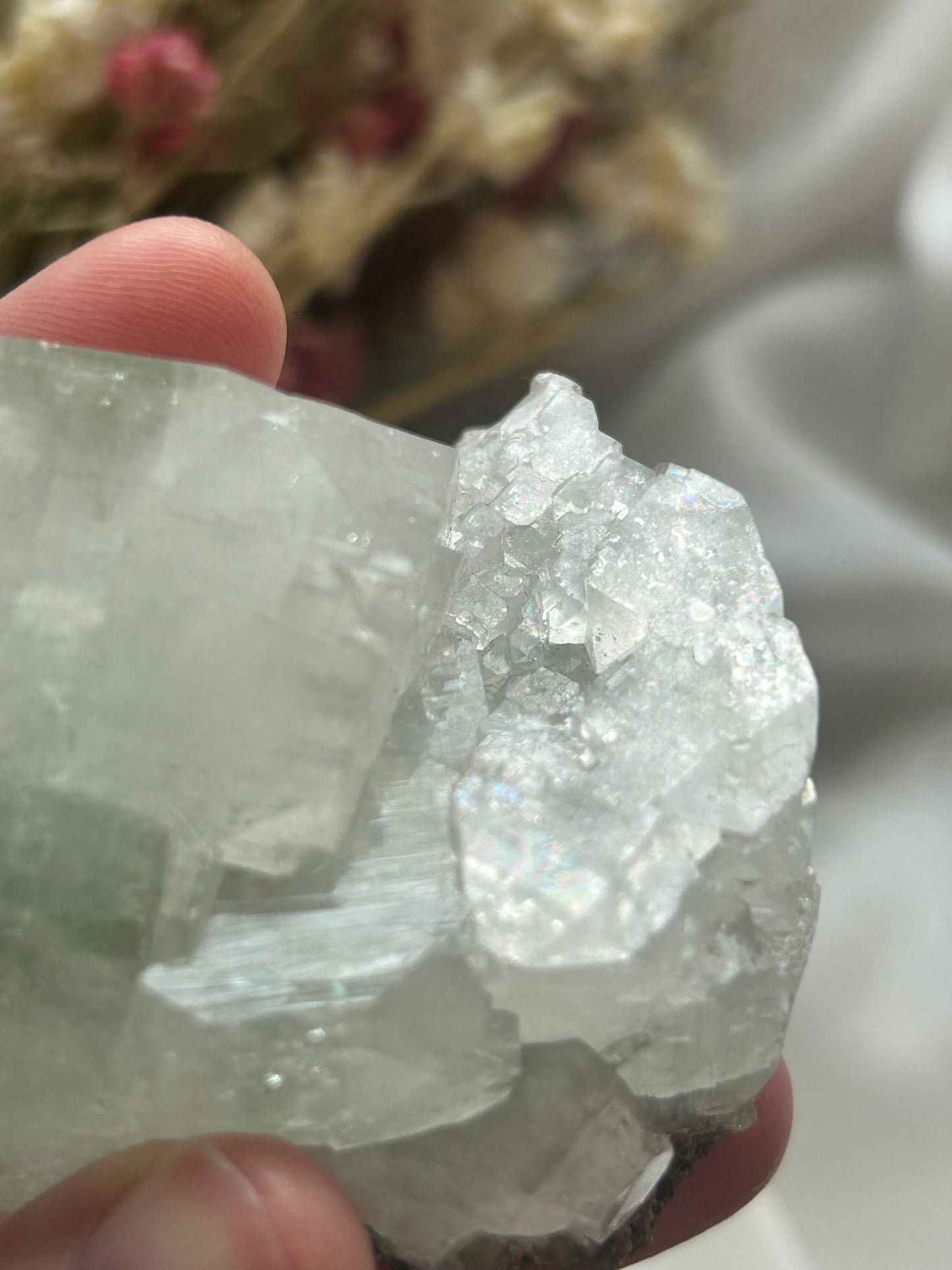 Cubic green Apophyllite