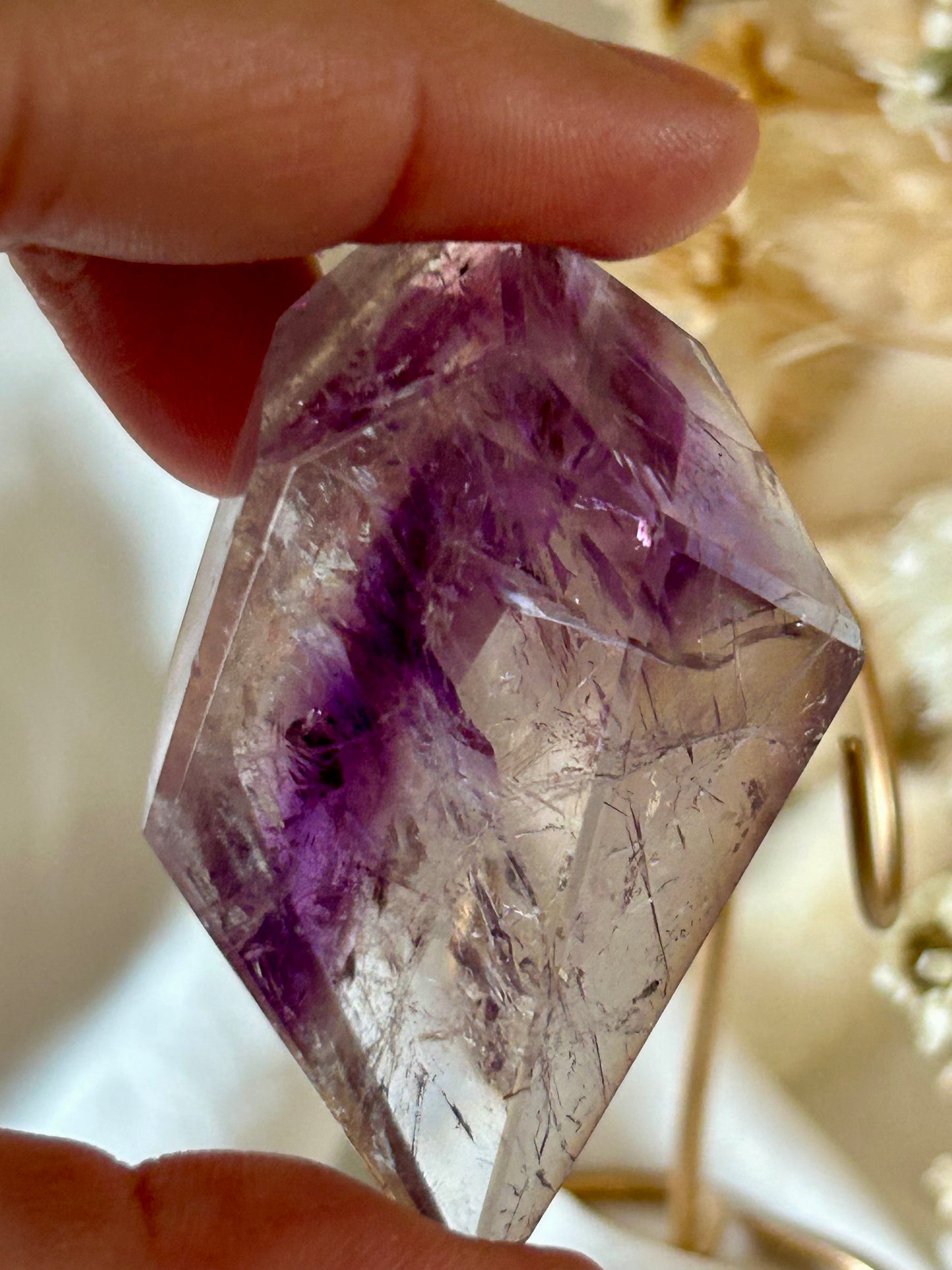 Gem Phantom Amethyst Freeform – Layered Light & Spiritual Power