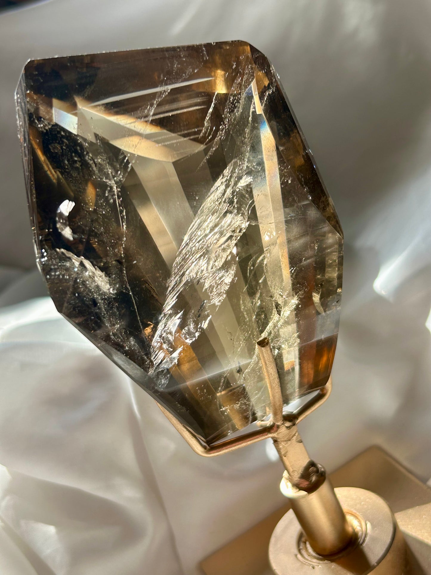 Statement Smokey Citrine with spinning base