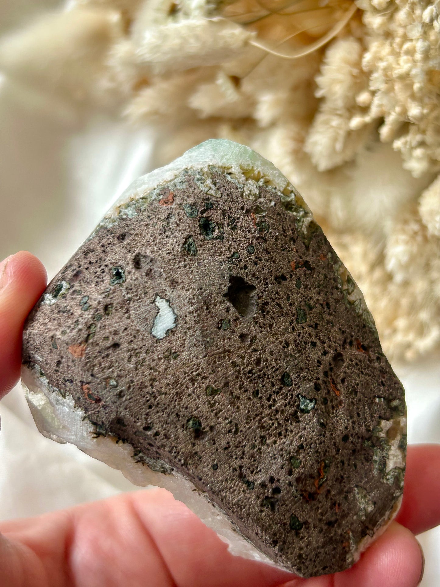 Green Apophyllite & Stilbite Cluster | Heart-Clearing & Uplifting