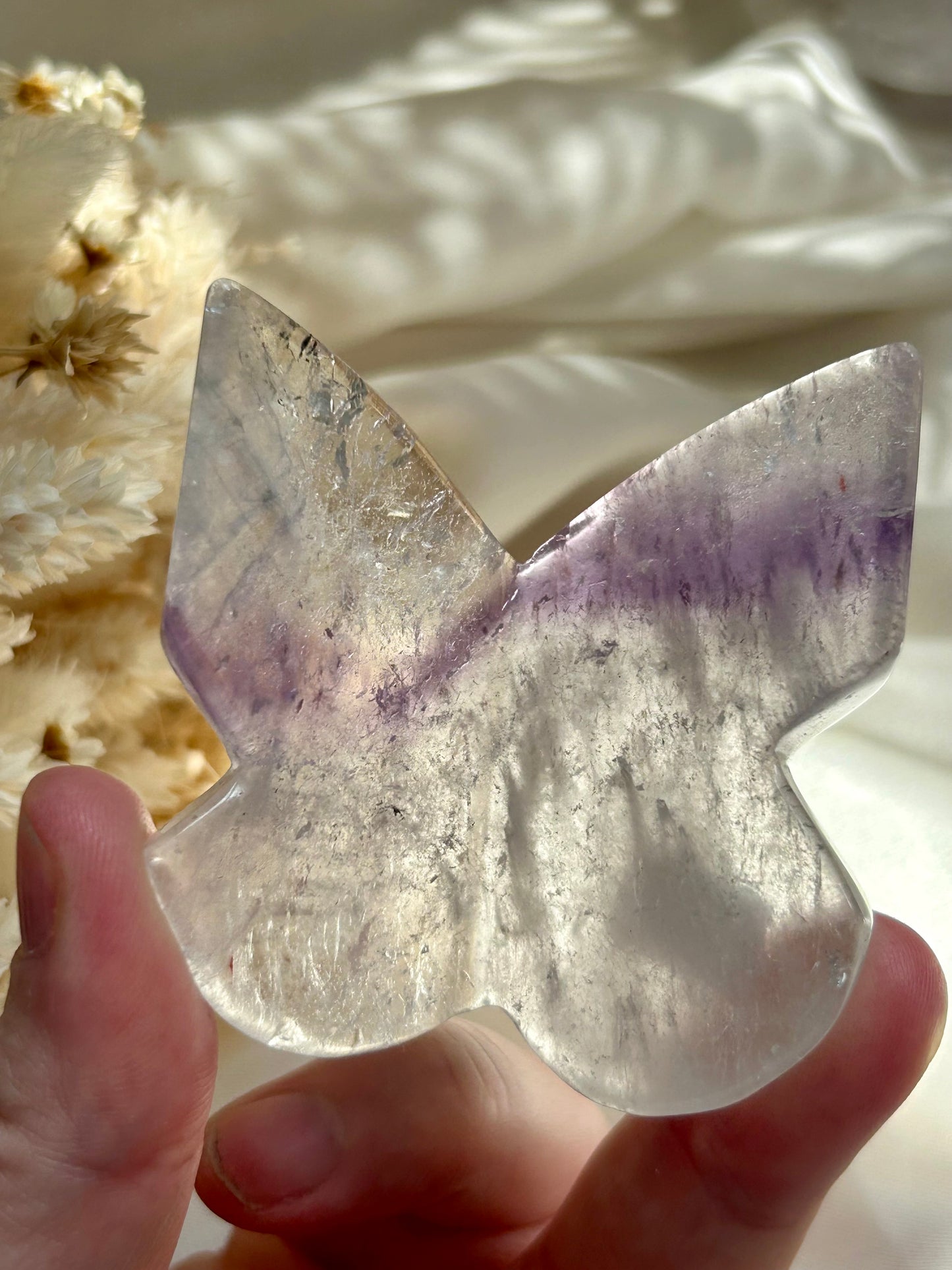 Phantom Amethyst Butterfly — Gentle Transformation, Inner Clarity