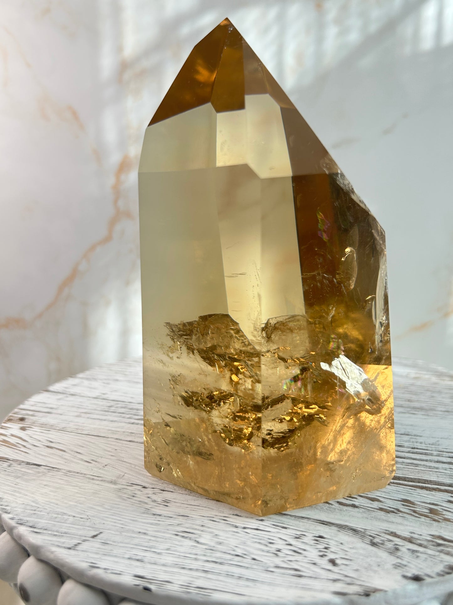 Citrine Tower – Premium Statement Crystal from Brazil | Abundance, Confidence & Solar Energy
