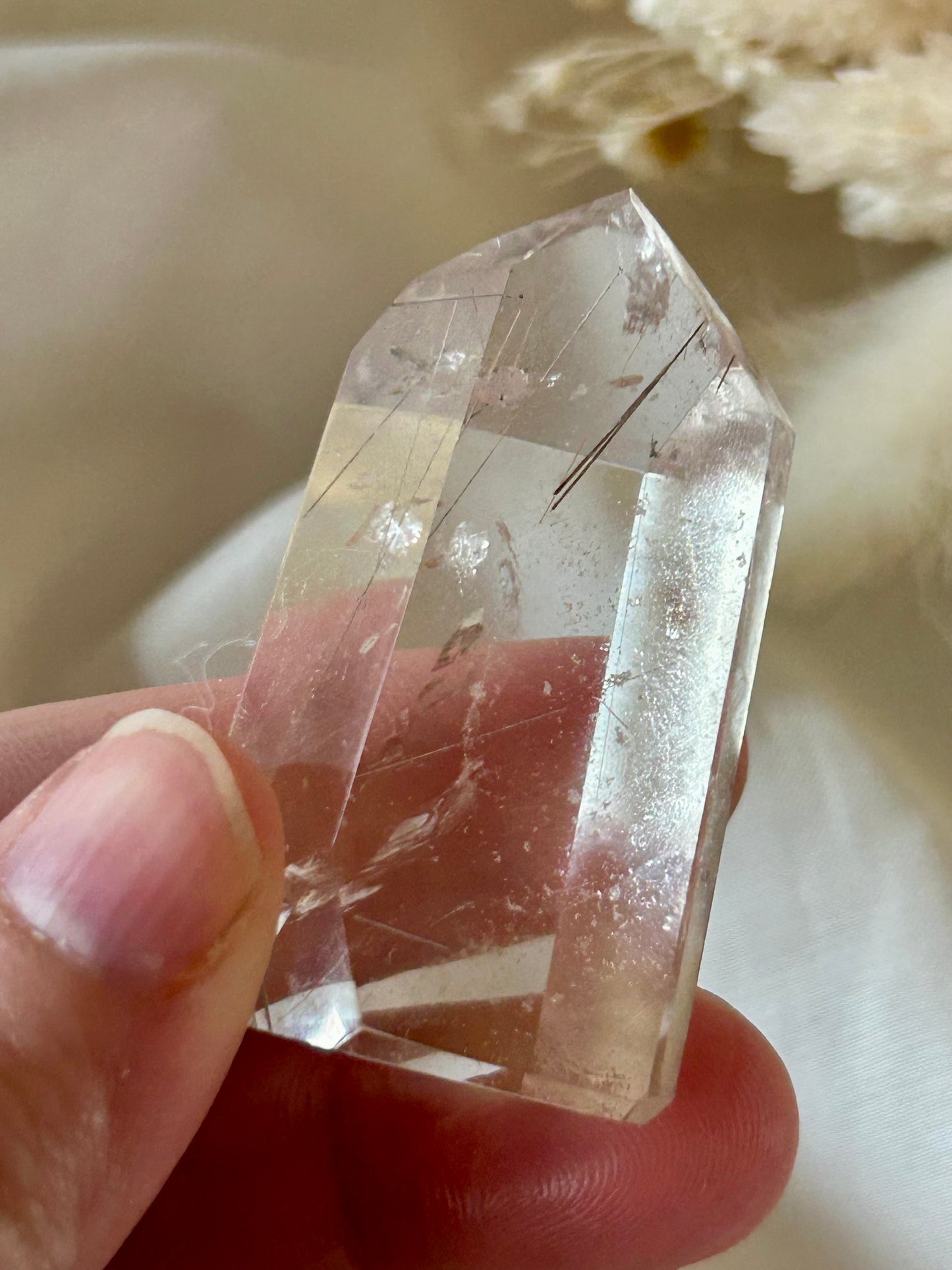 Golden Rutile in AAA Quartz – High-Grade Clarity & Radiant Energy