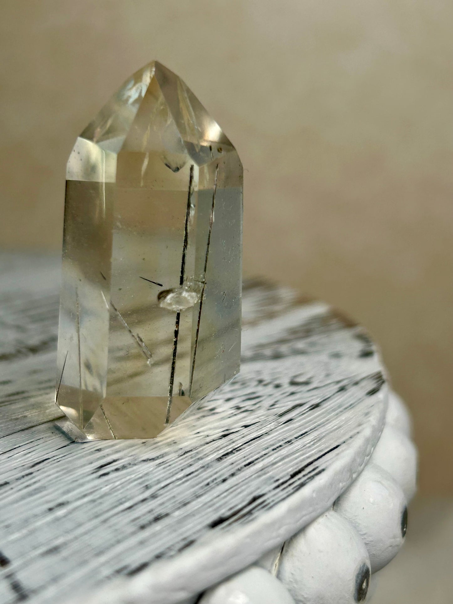 Citrine Rutile Tower – Golden Threads of Light