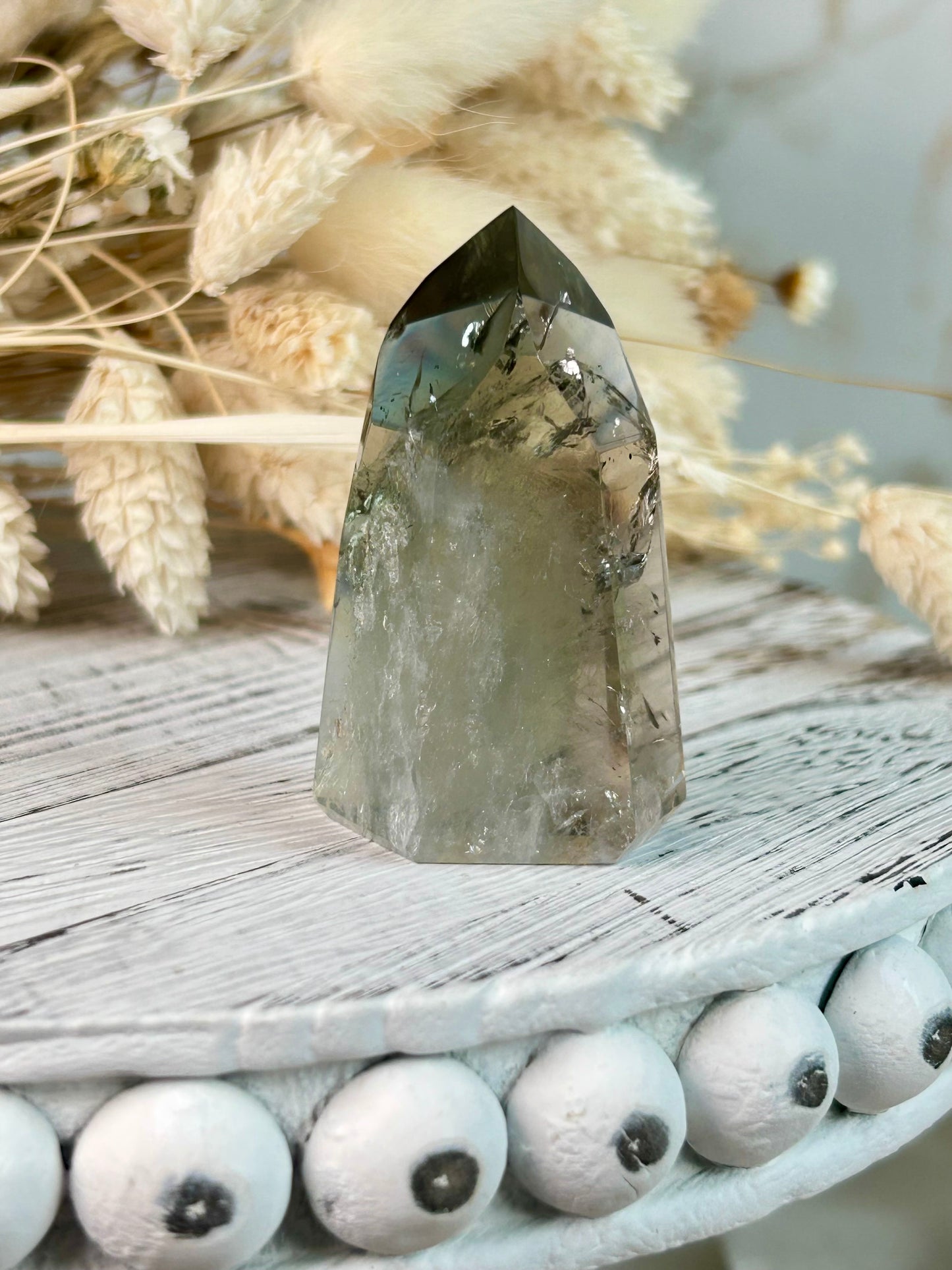 Prasiolite (Green Amethyst) Crystal – Healing, Balance & Renewal