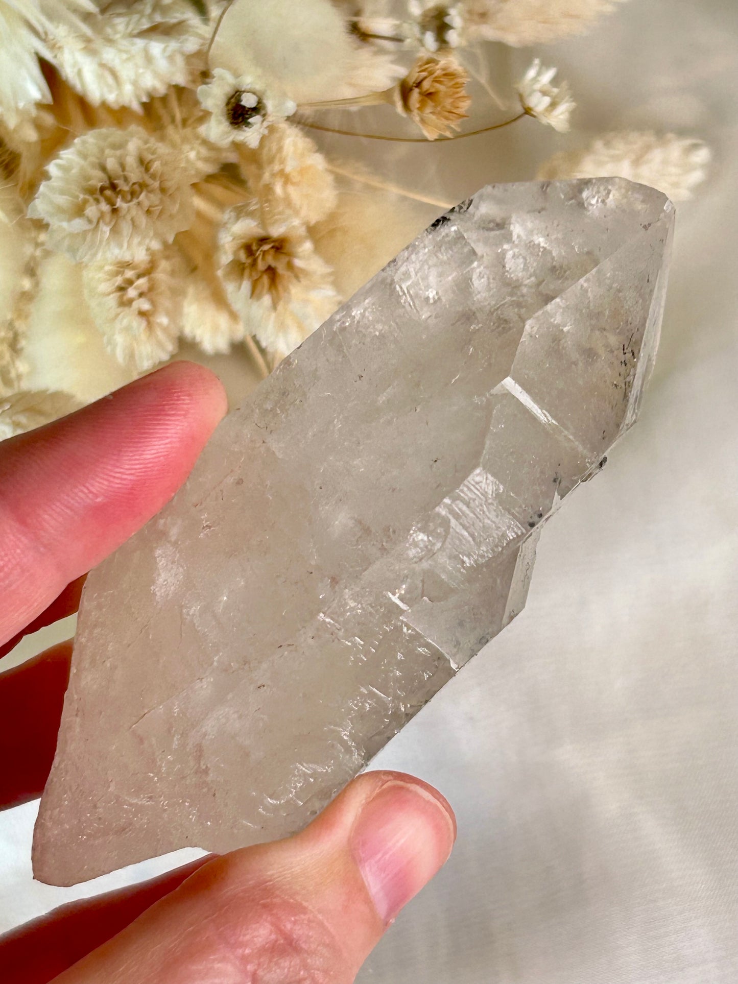 Anatase / Hematite Included Quartz Point