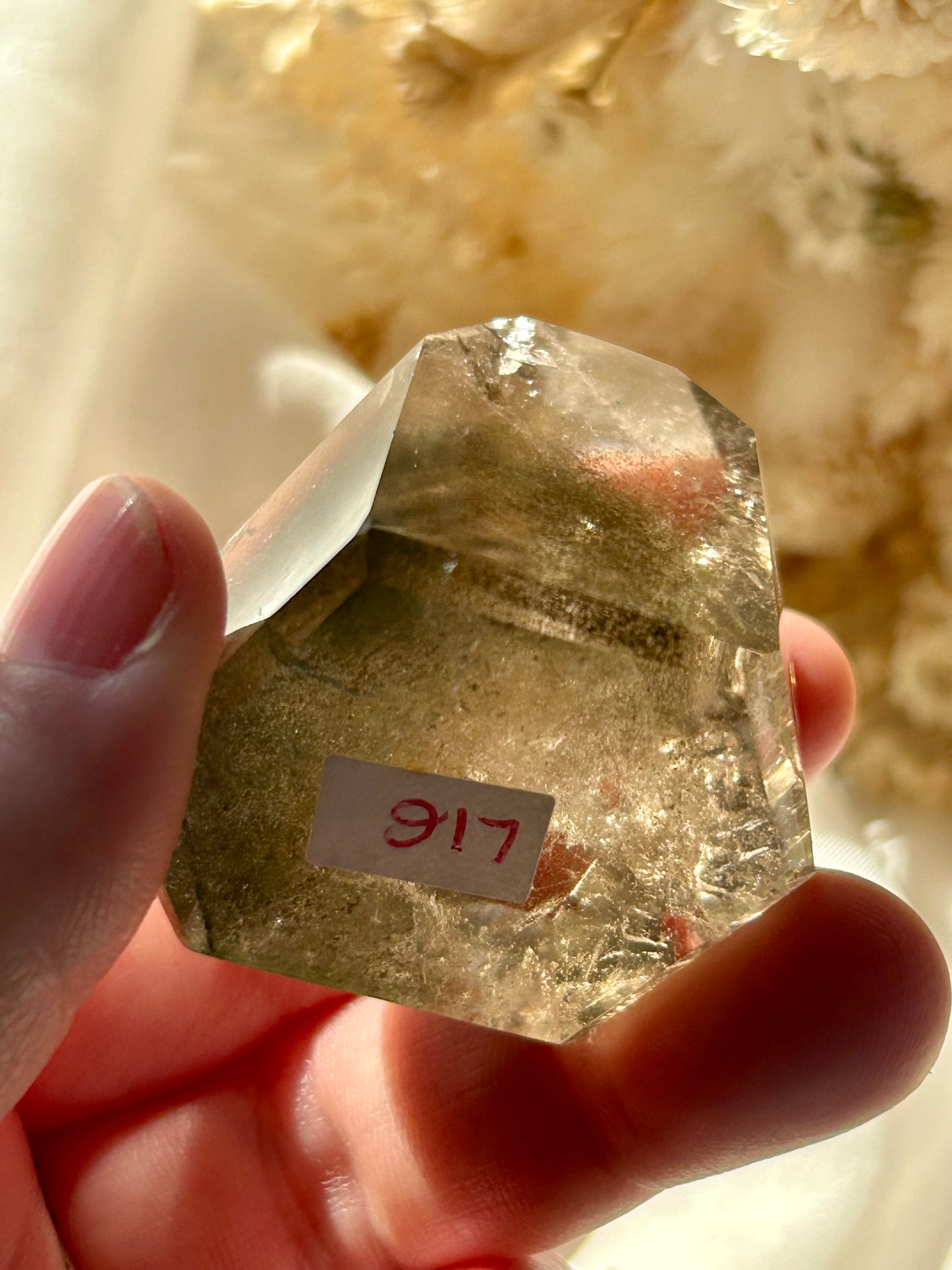 Smokey Quartz Tower with Chlorite Inclusions | Grounding + Cleansing Crystal