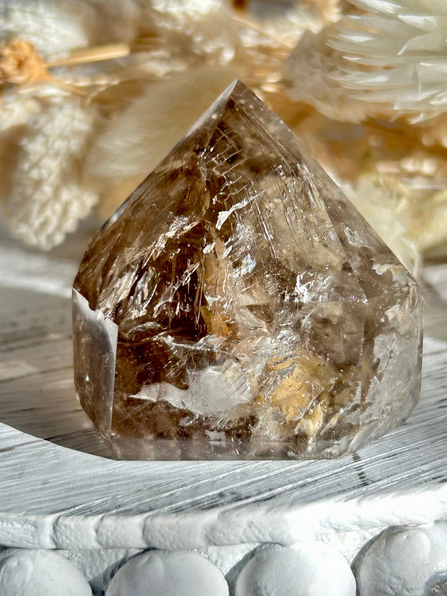 Polished Elestial Quartz – Ancient Wisdom Encased in Light
