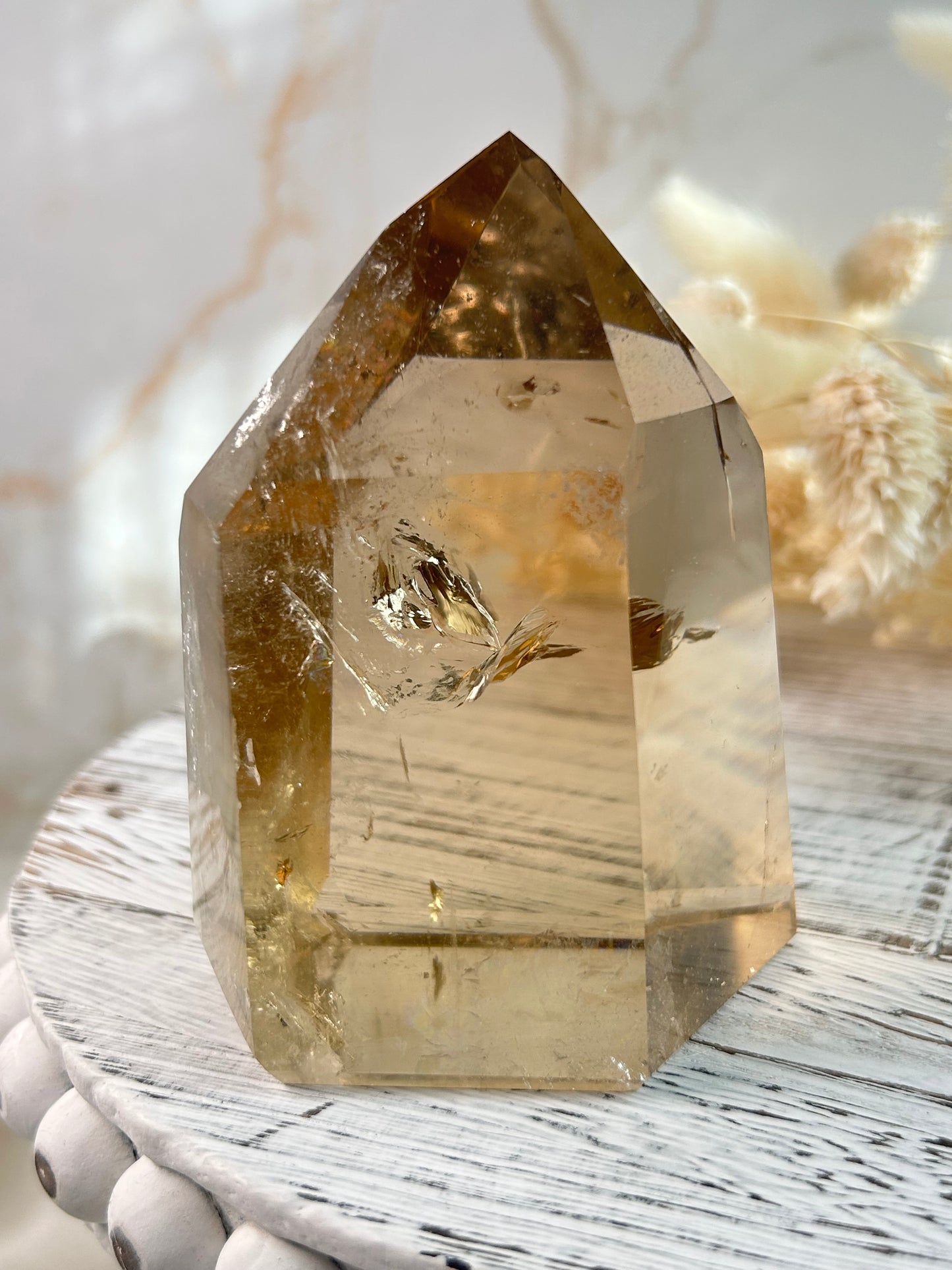 Citrine Tower – Premium Statement Crystal from Brazil | Abundance, Confidence & Solar Energy