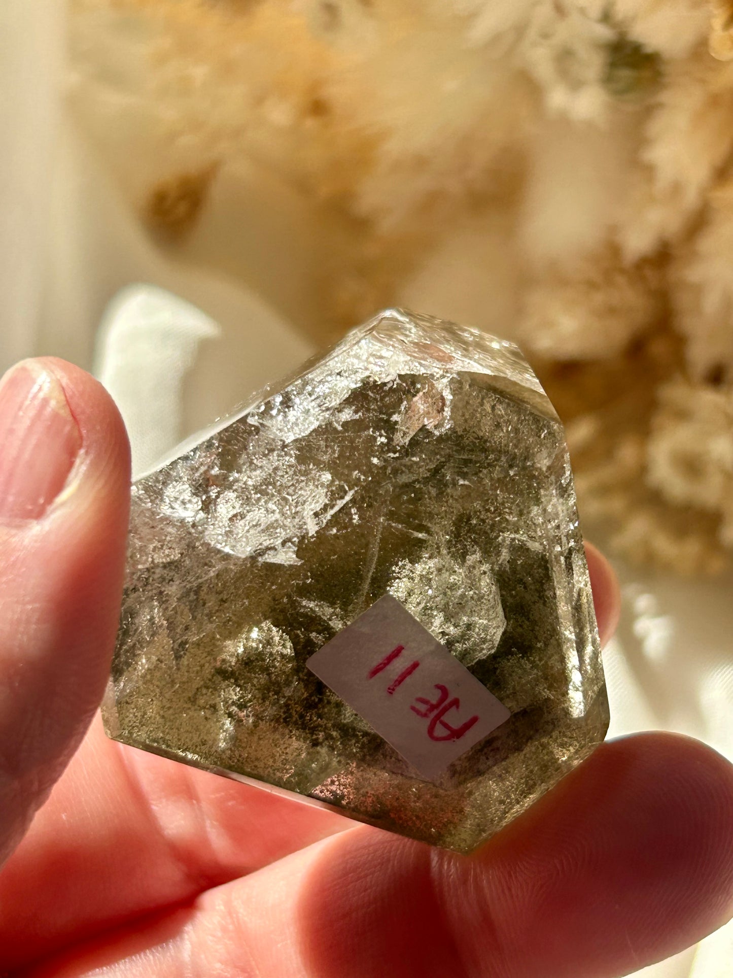 Smokey Quartz Tower with Chlorite Inclusions | Grounding + Cleansing Crystal