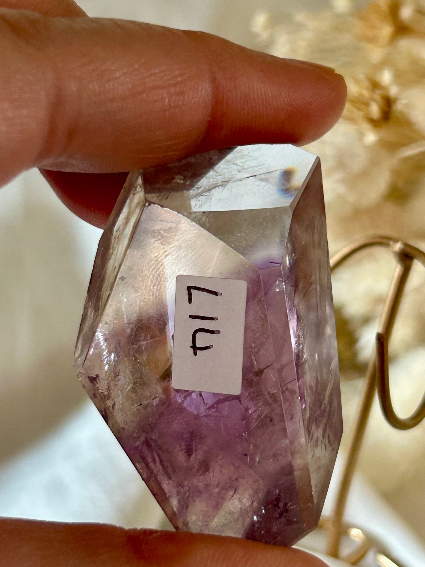 Gem Phantom Amethyst Freeform – Layered Light & Spiritual Power