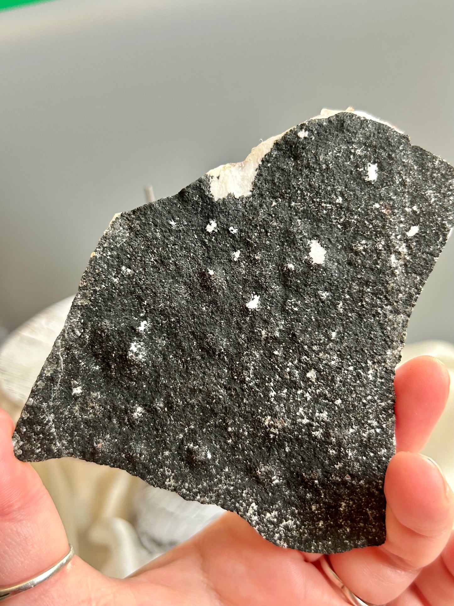 Clear apophyllite stalactite cluster on display, sparkling crystal formation