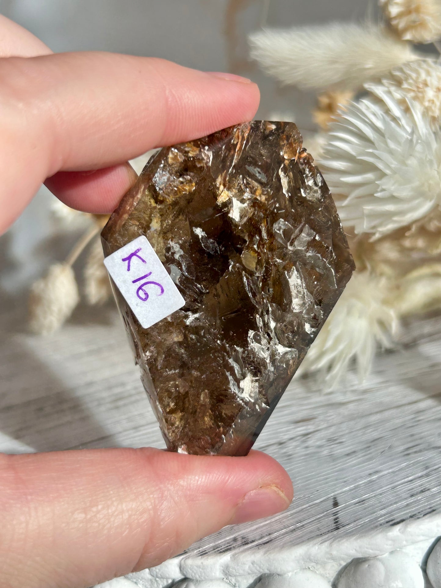 Polished Elestial Quartz – Ancient Wisdom Encased in Light
