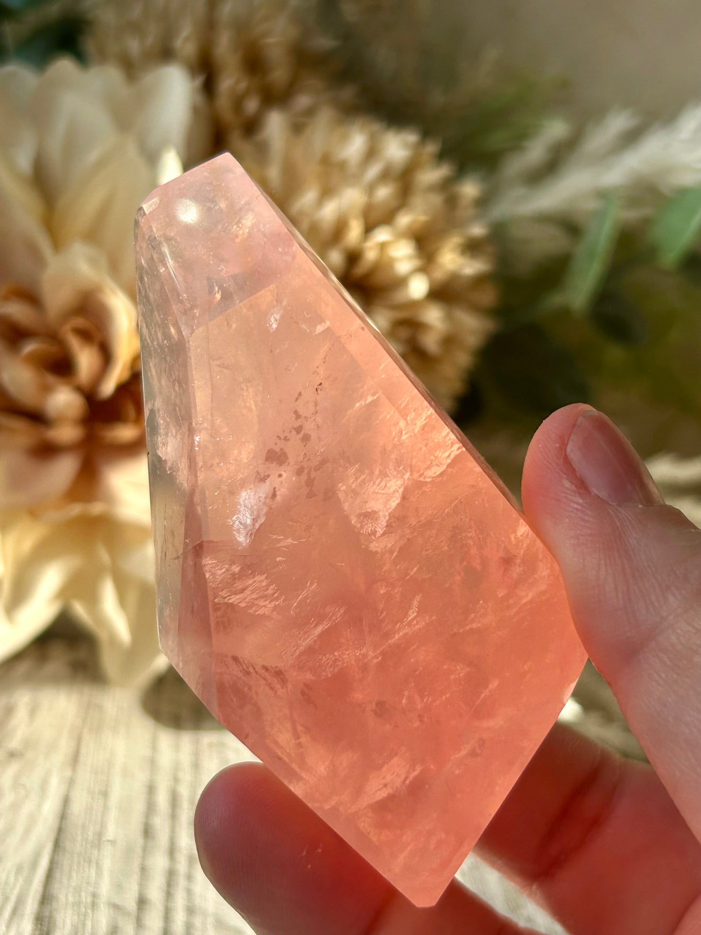 High Grade Bubblegum Pink Rose Quartz Freeform