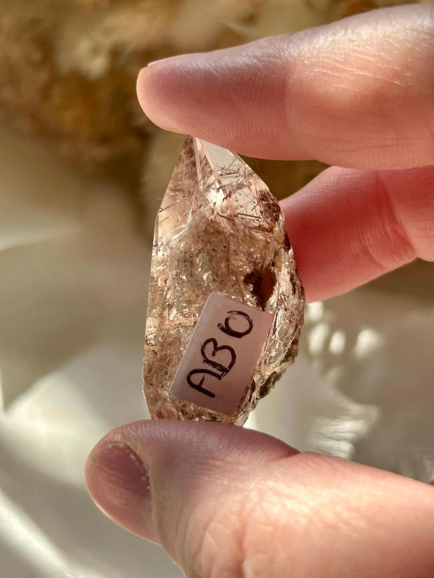 Lodolite and Rutile freeform