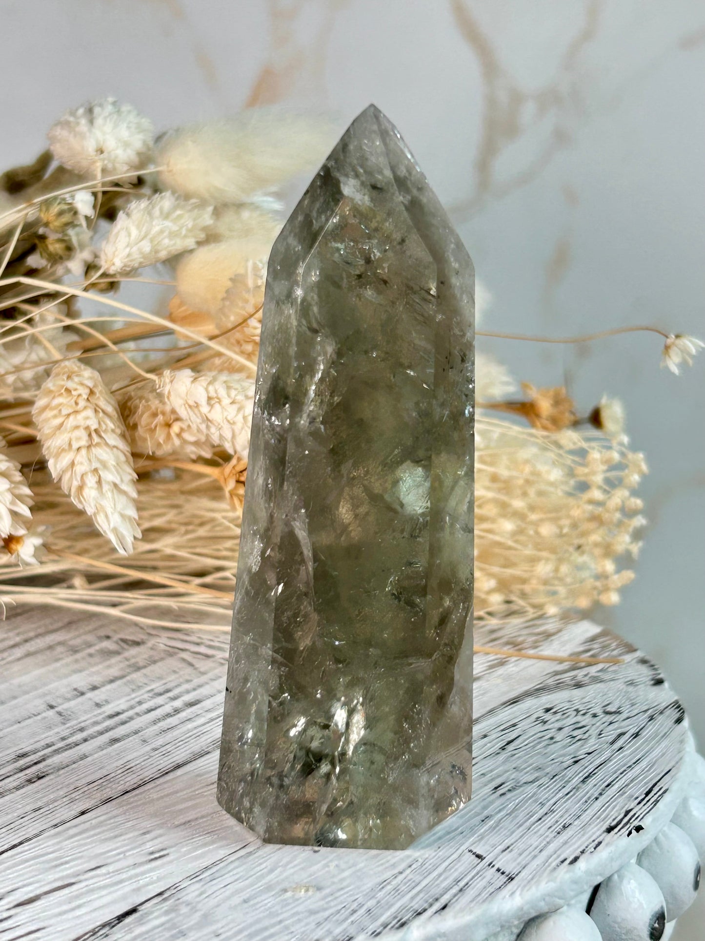 Prasiolite (Green Amethyst) Crystal – Healing, Balance & Renewal