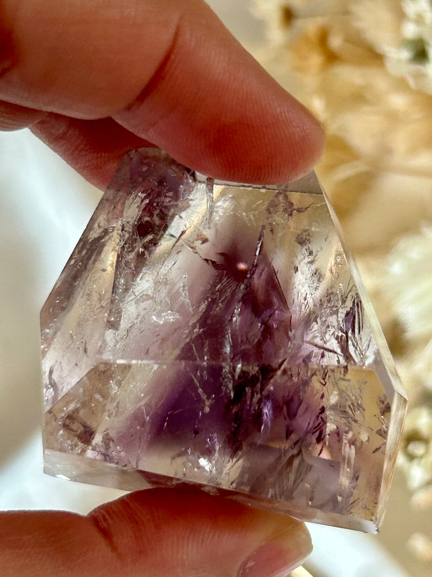 Gem Phantom Amethyst Freeform – Layered Light & Spiritual Power