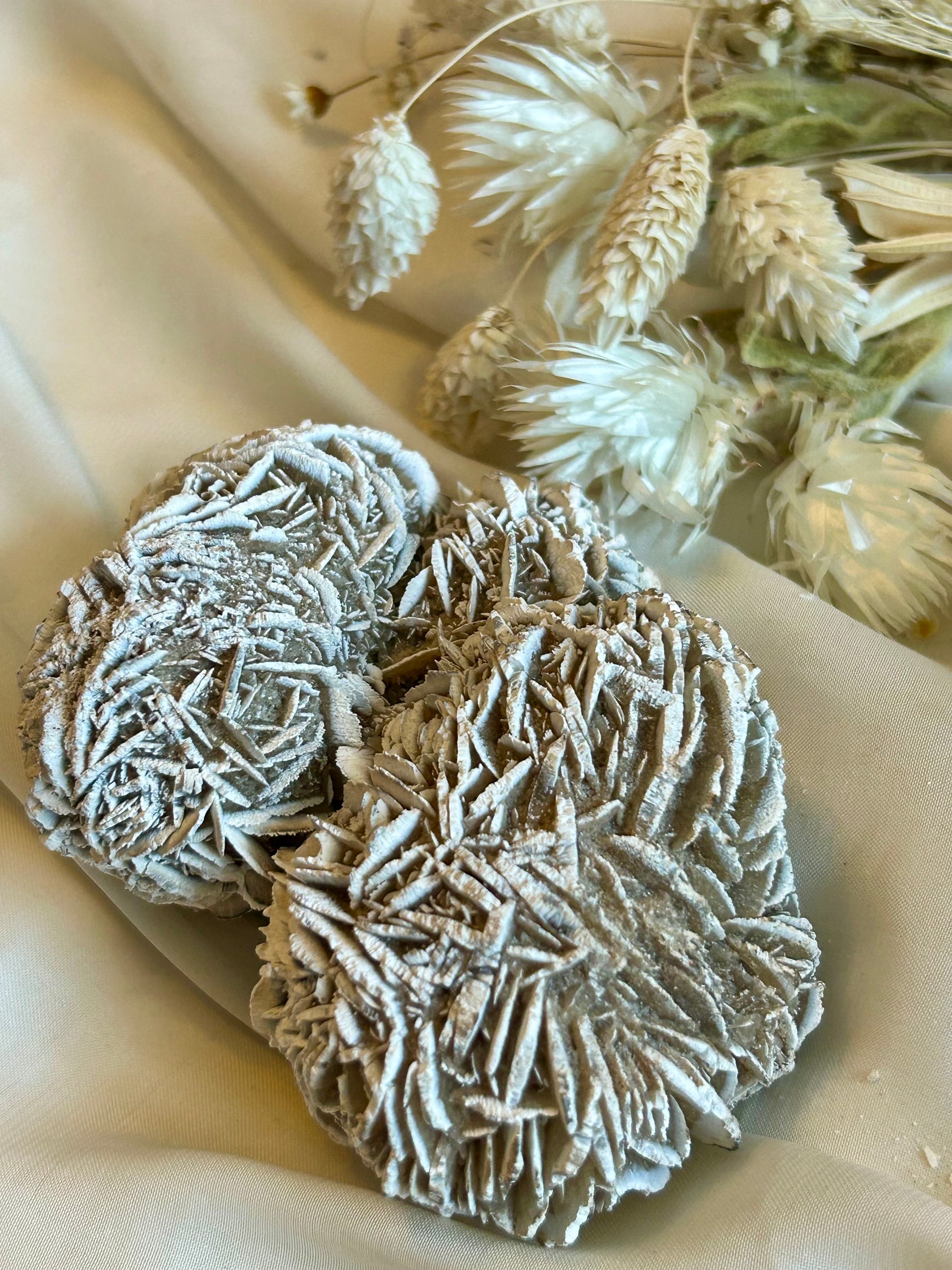 Desert rose crystal grounding stone