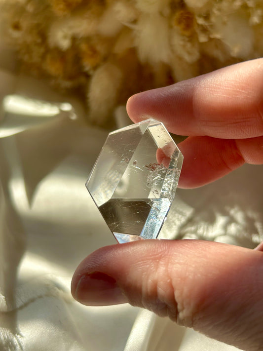 Fine silver mini Rutile freeform