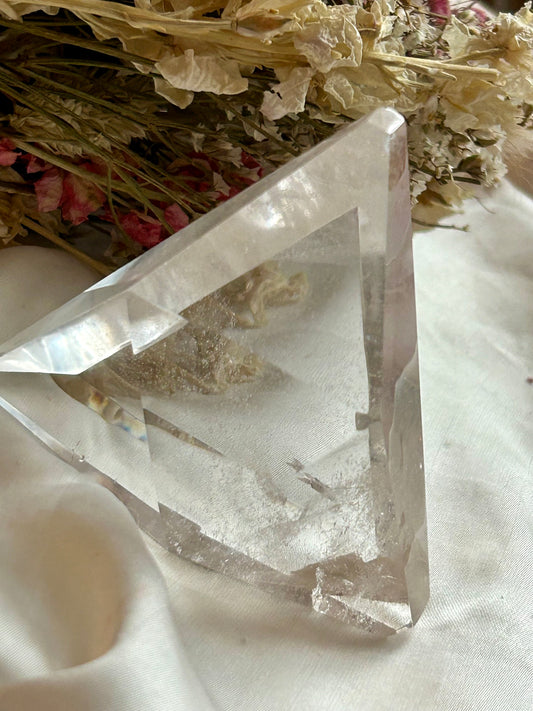 Clear Quartz triangle