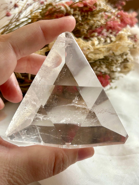 Clear Quartz triangle